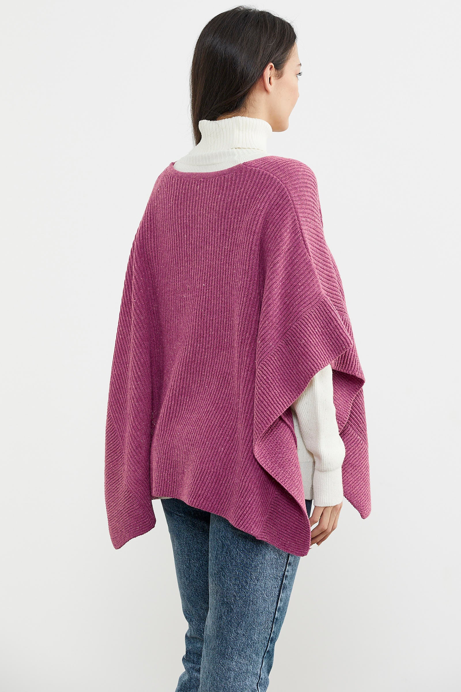 Bol Kesim V Yaka Triko Panço - Gül (5) Sementa