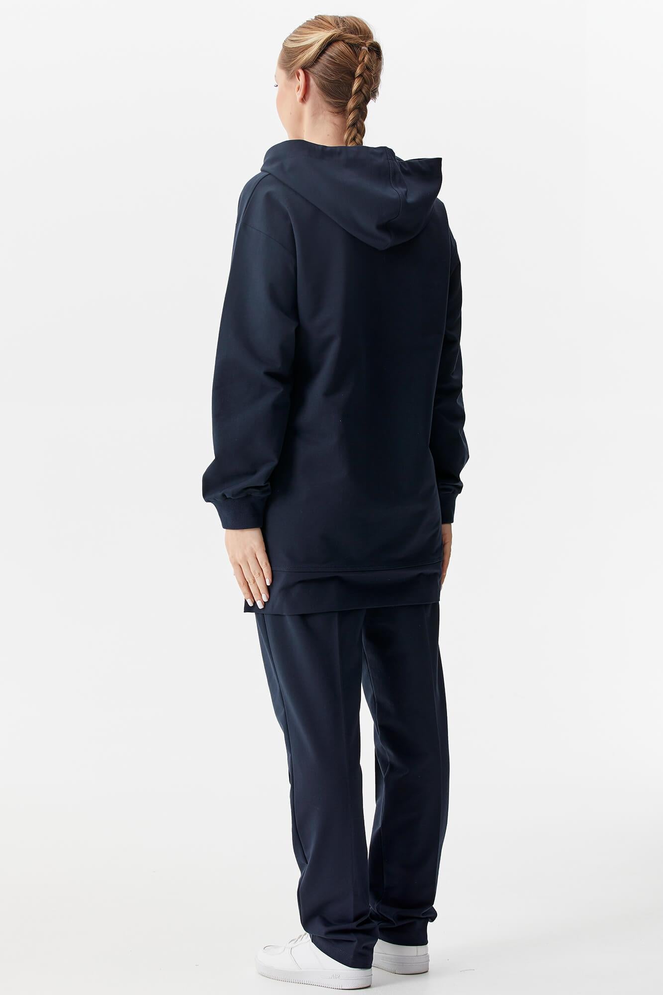 Büyük Beden Tunik Eşofman Takım - Lacivert (7) Sementa