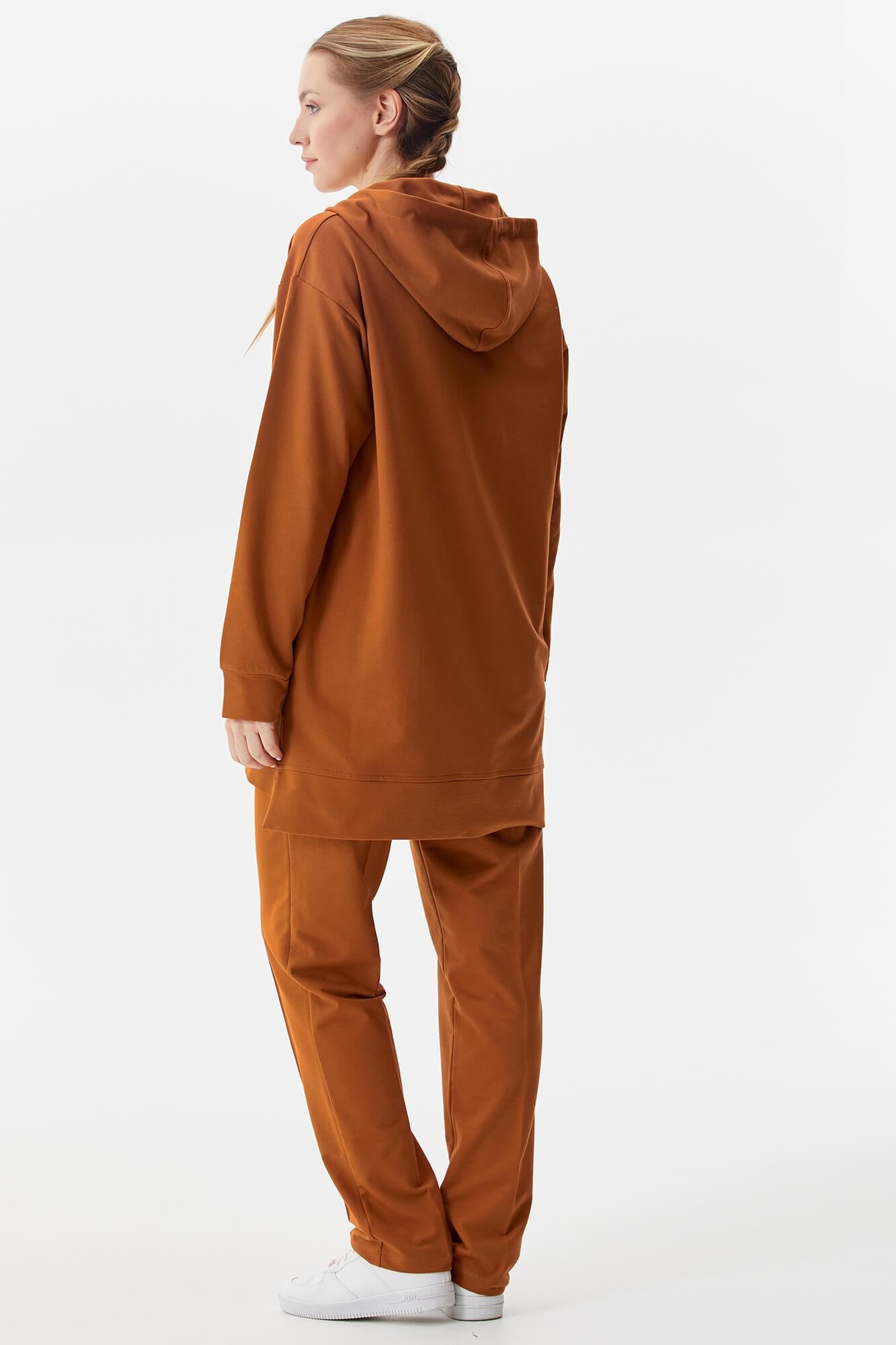 Büyük Beden Tunik Eşofman Takım - Tarçın (7) Sementa