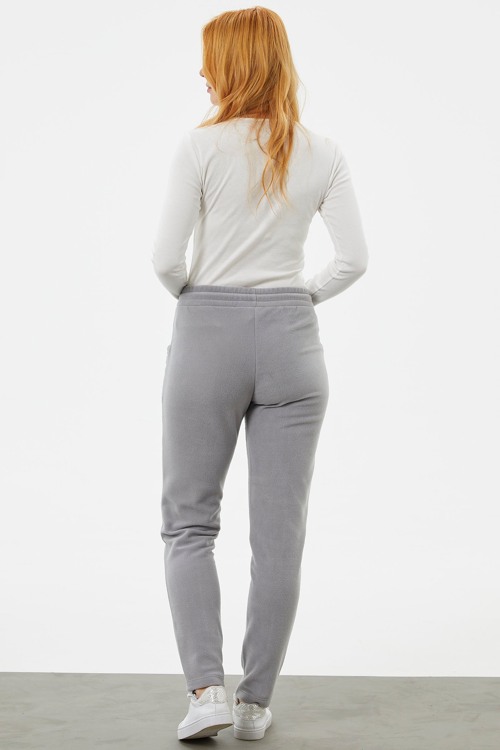 Cep Detaylı Polar Eşofman Altı - Gri (5) Sementa