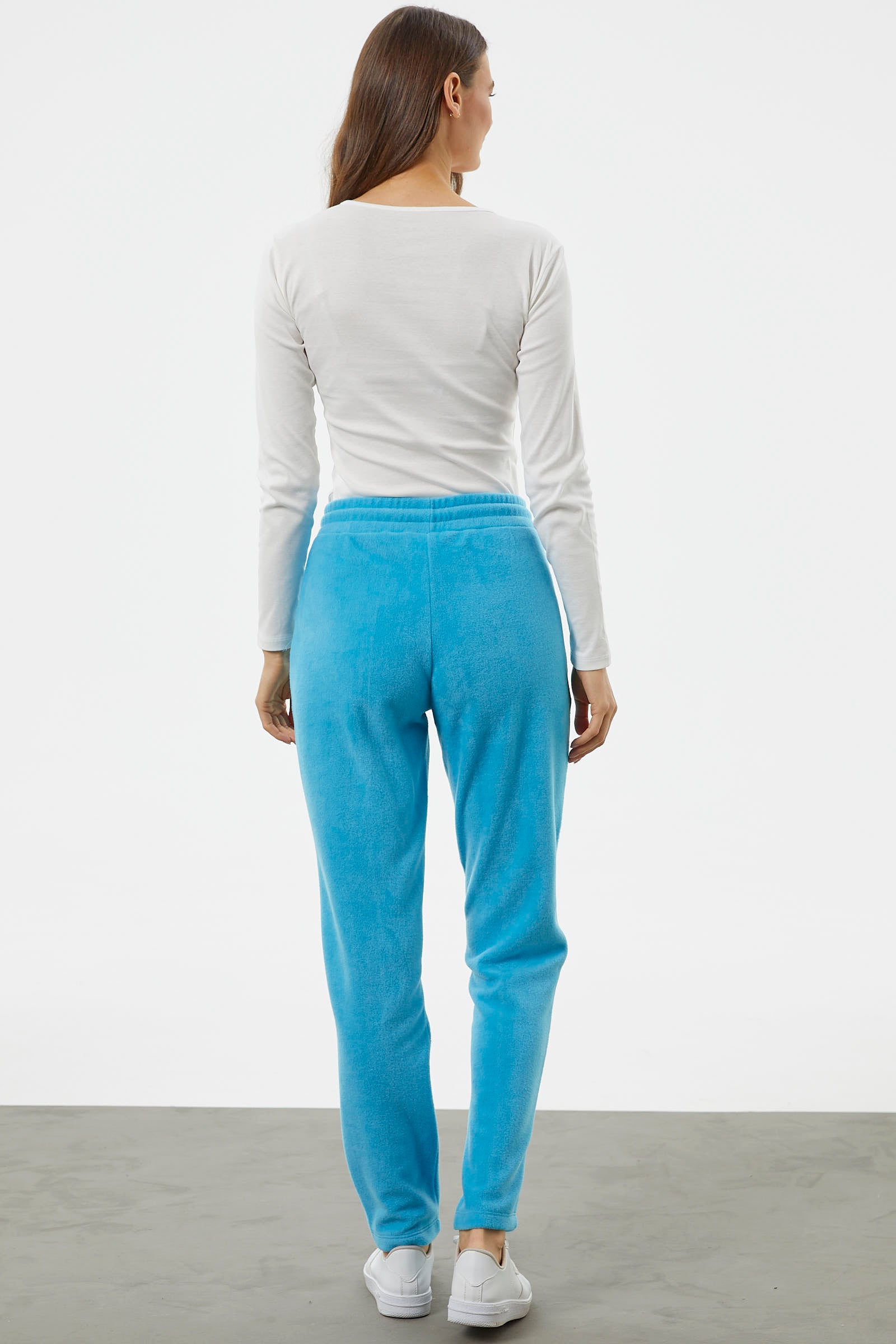 Cep Detaylı Polar Eşofman Altı - Turkuaz (6) Sementa