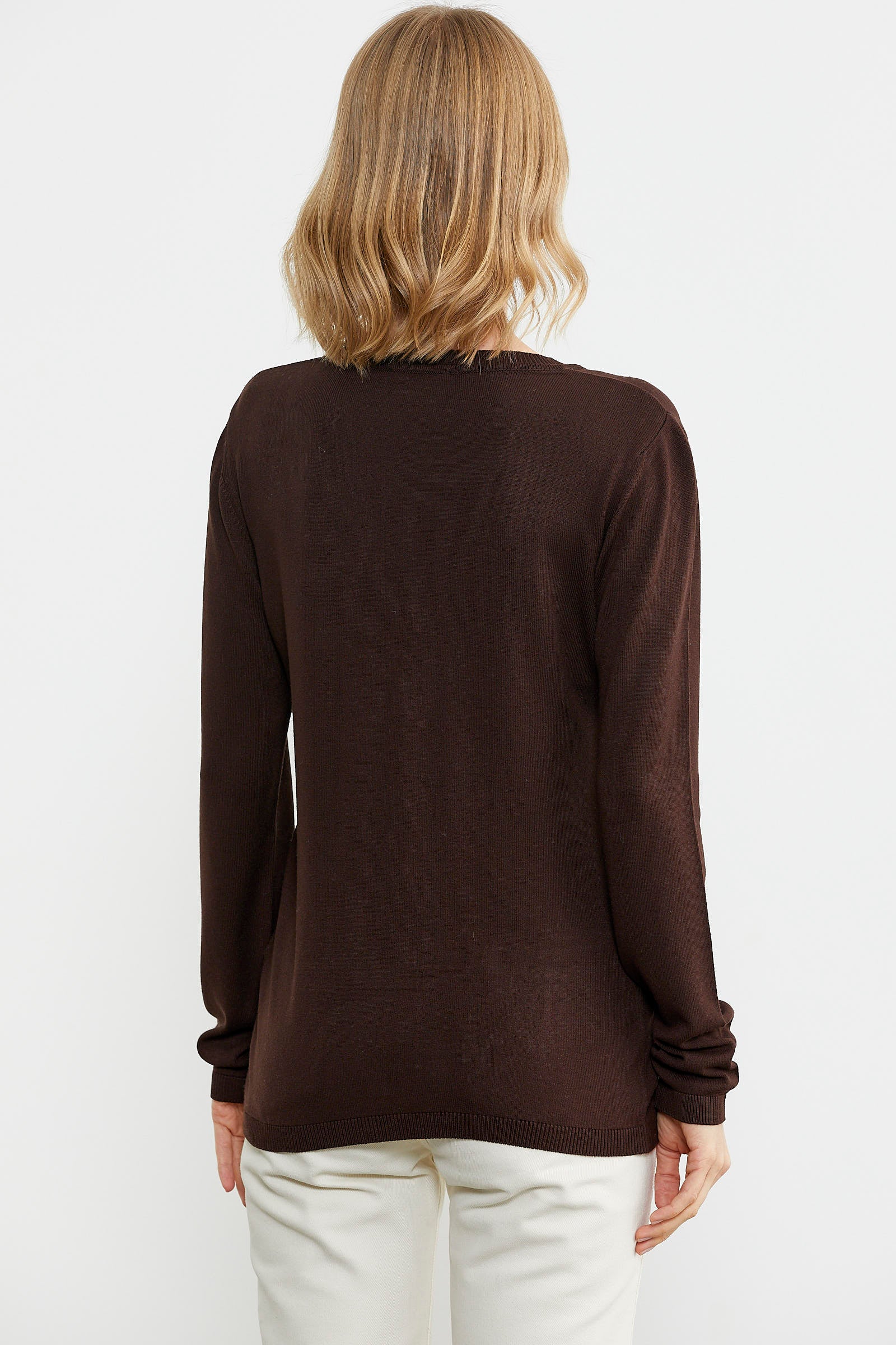 Cepli Basic Triko Hırka - Kahve (5) Sementa