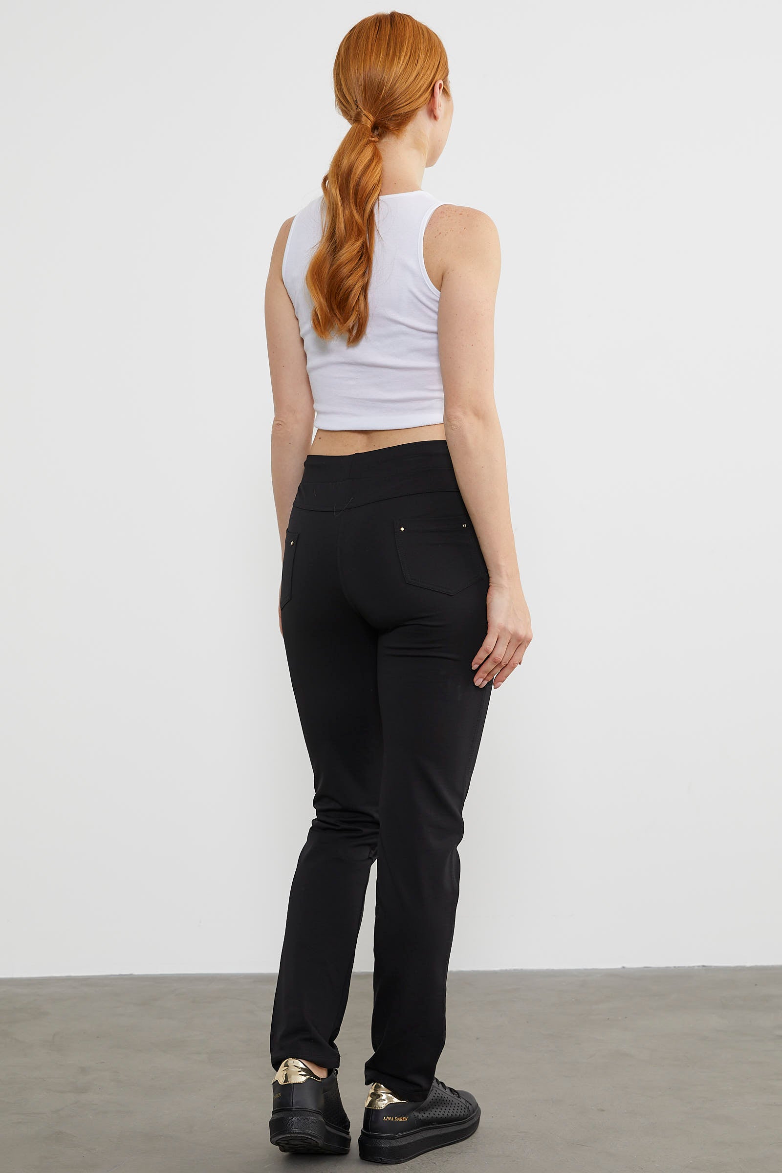 Cepli Düz Paça Eşofman Altı - Siyah (5) Sementa