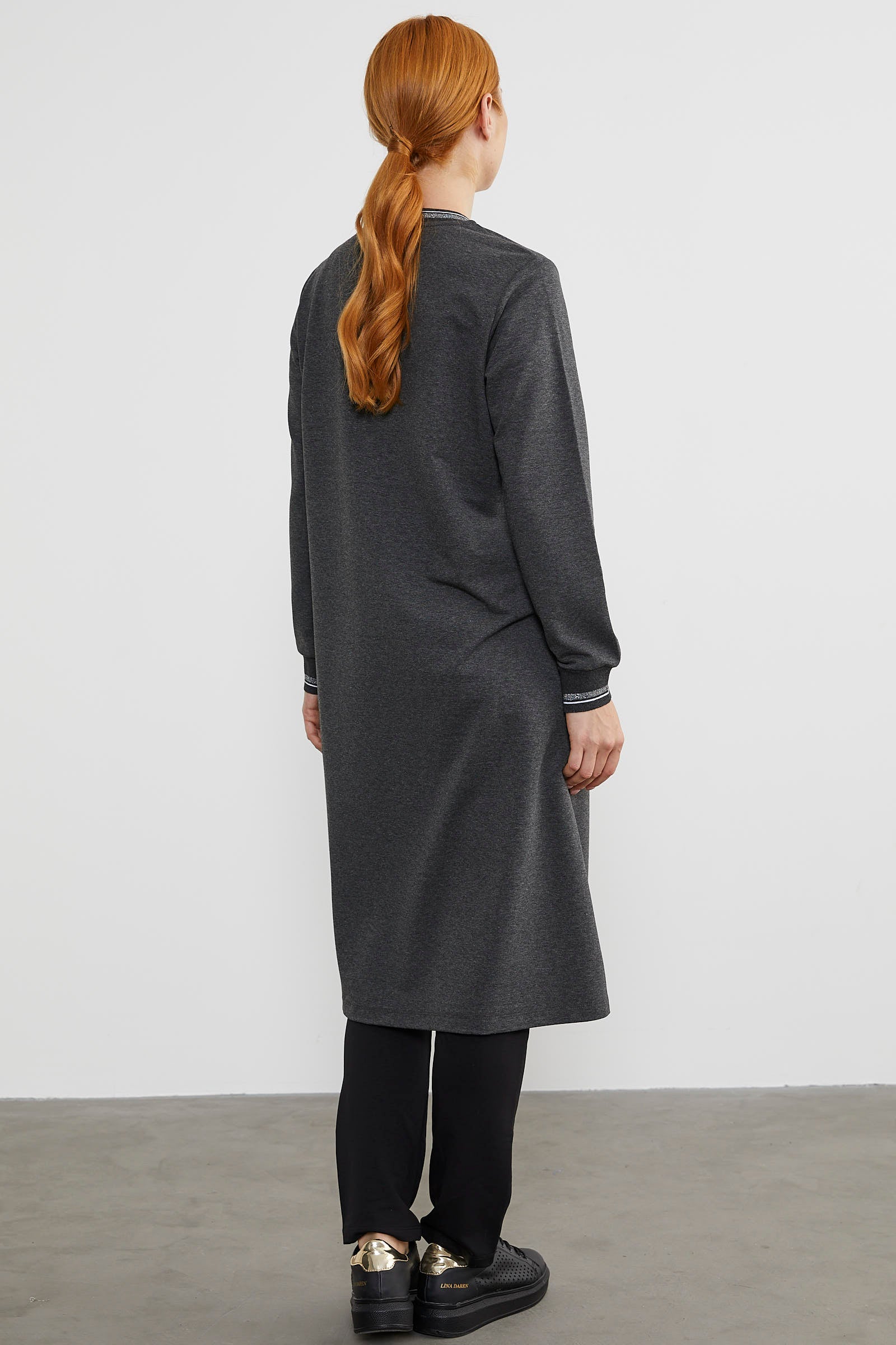 Çıtçıtlı Sıfır Yaka Kap - Antrasit (5) Sementa