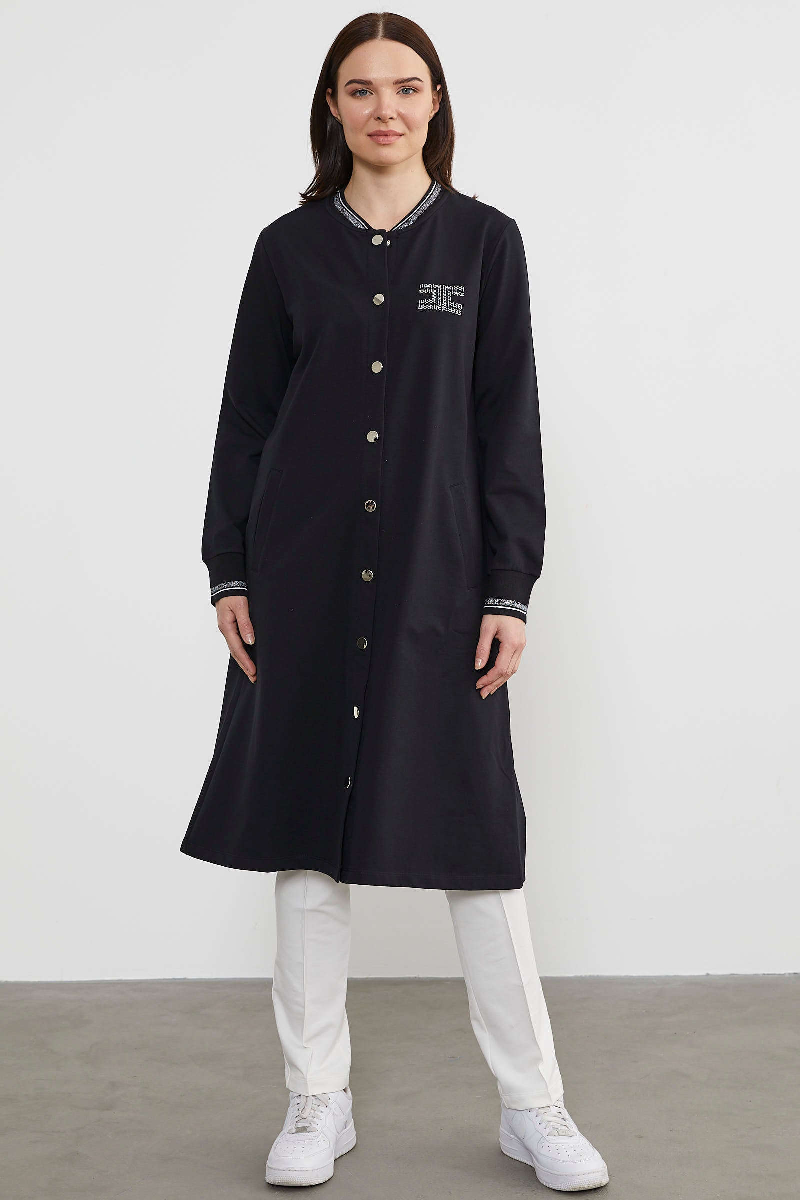 Çıtçıtlı Sıfır Yaka Kap - Siyah (1) Sementa