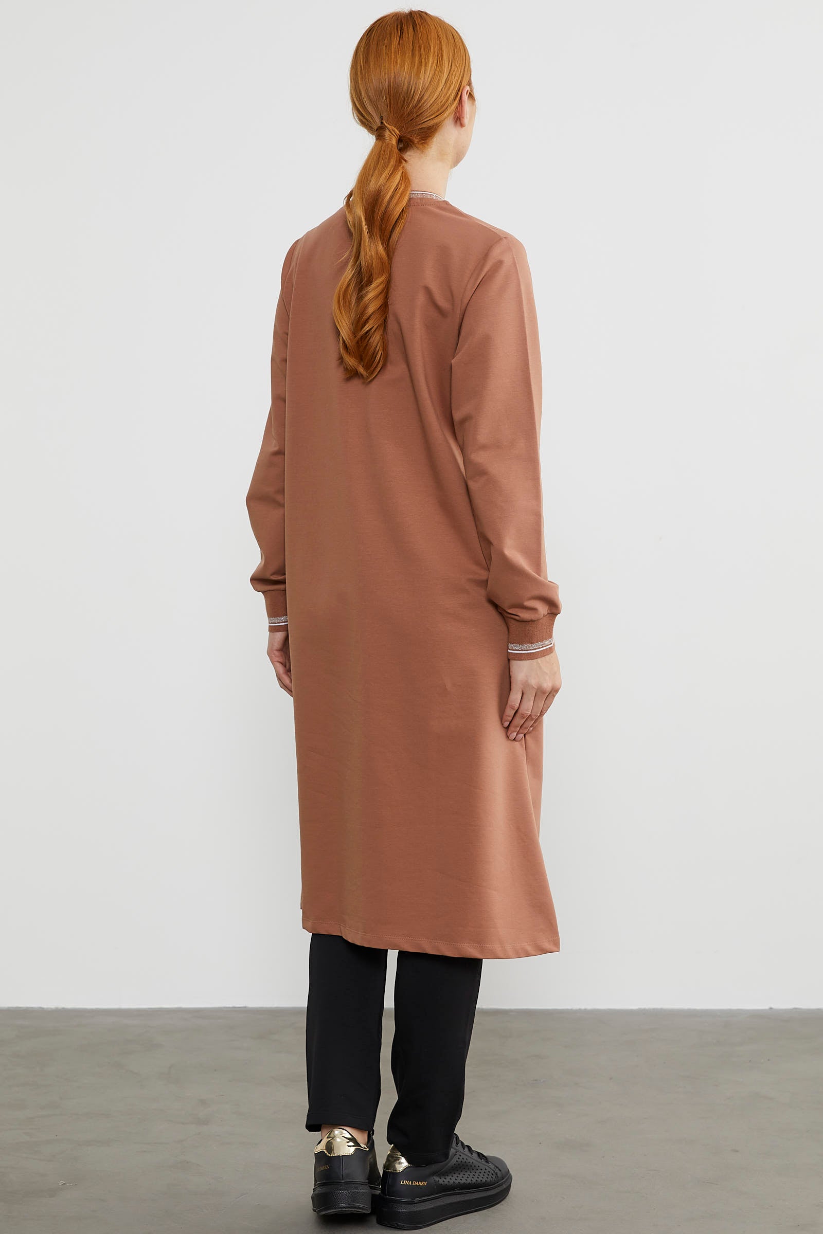 Çıtçıtlı Sıfır Yaka Kap - Sütlü Kahve (6) Sementa