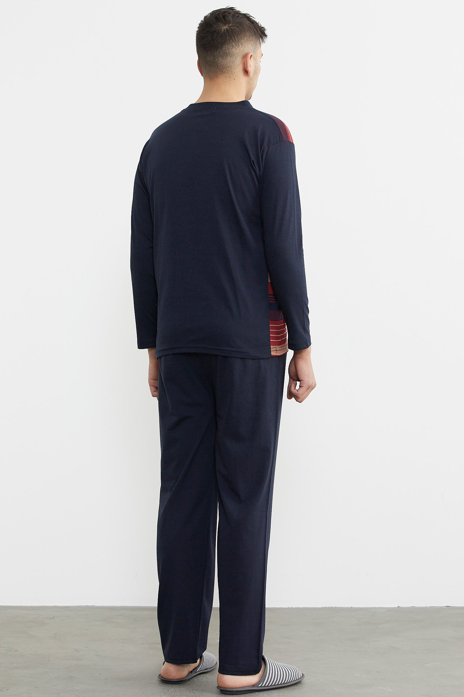 Desenli Yazlık Pijama Takım - Bordo (5) Sementa