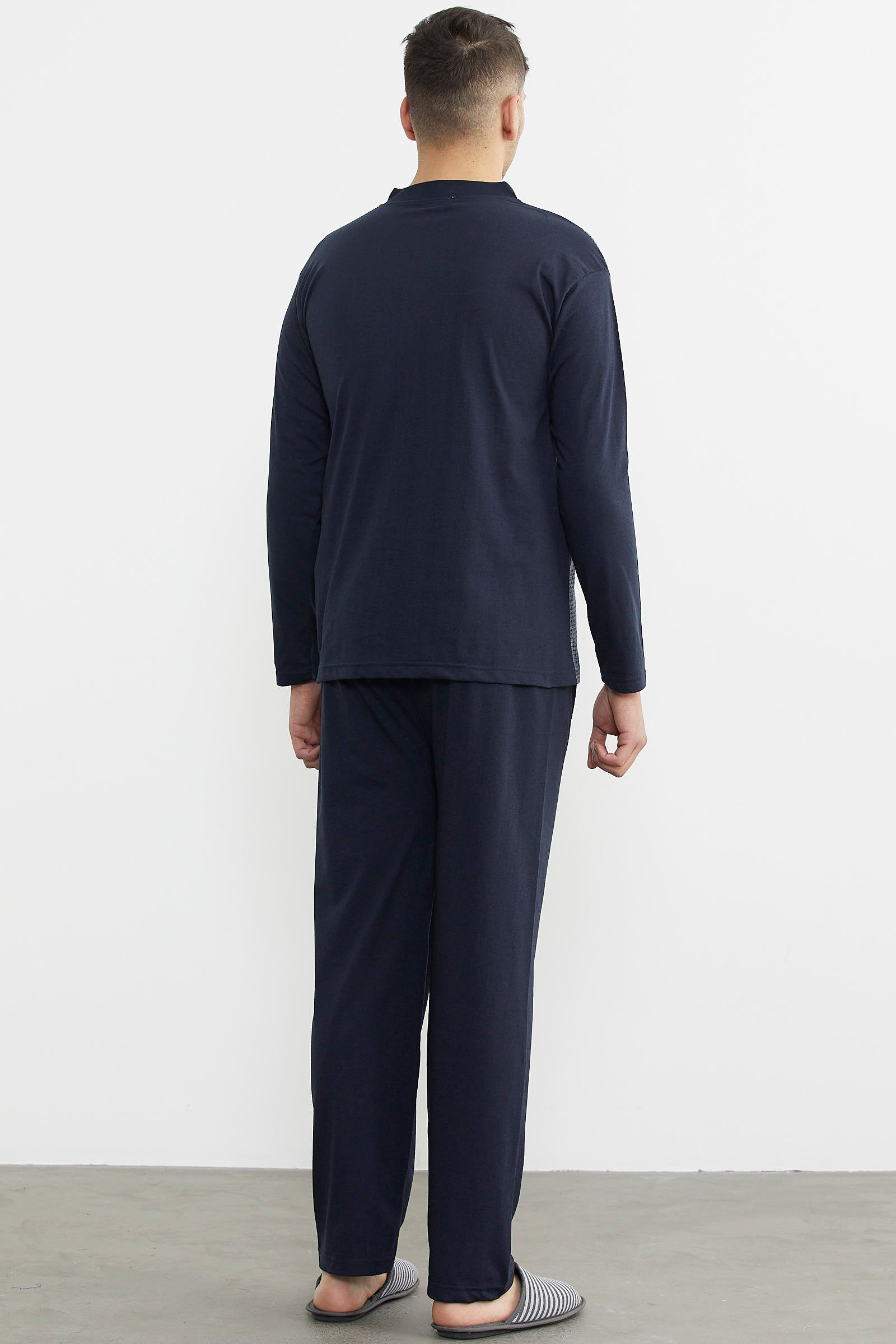 Desenli Yazlık Pijama Takım - Lacivert (5) Sementa