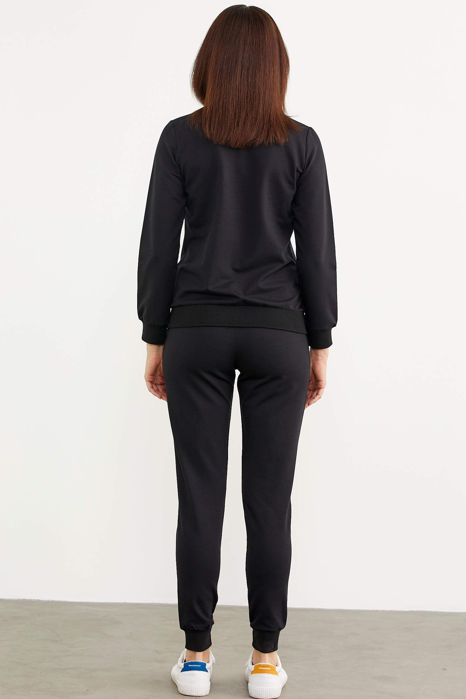 Fermuarlı Jogger Eşofman Takım - Siyah (7) Sementa