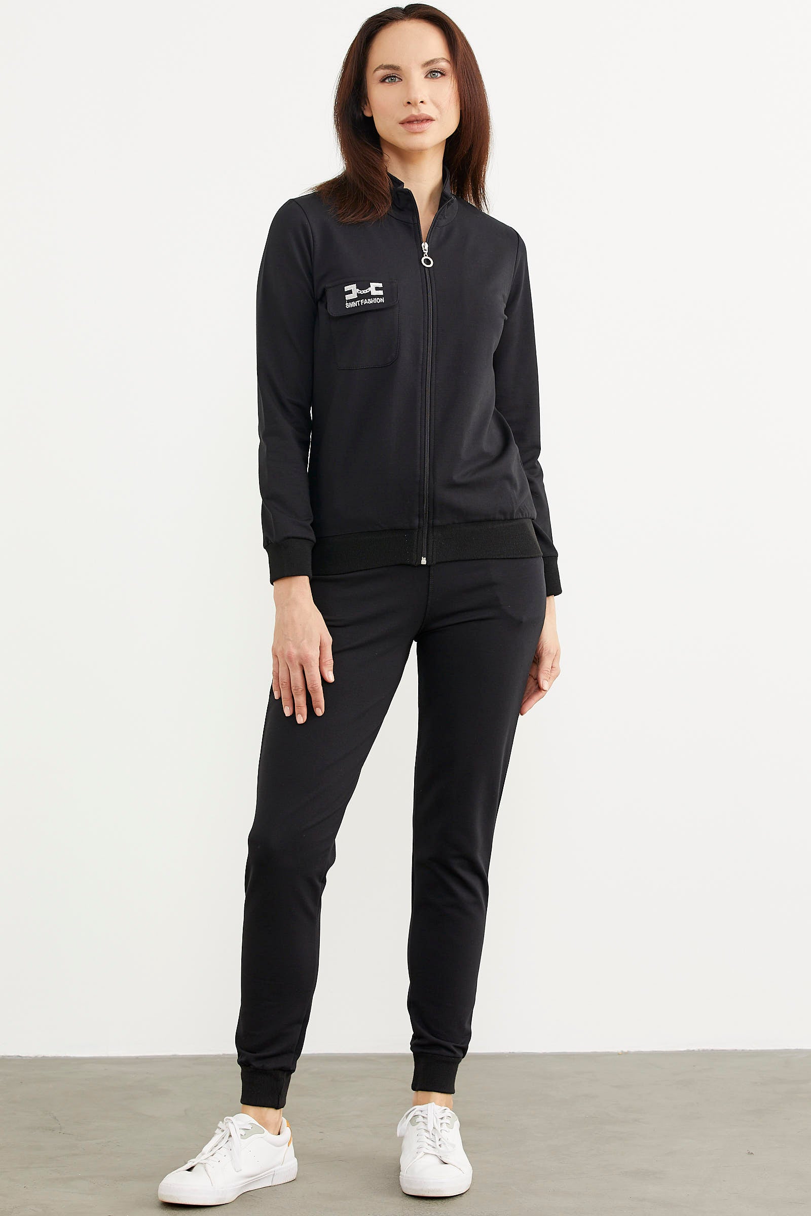 Fermuarlı Jogger Eşofman Takım - Siyah (4) Sementa