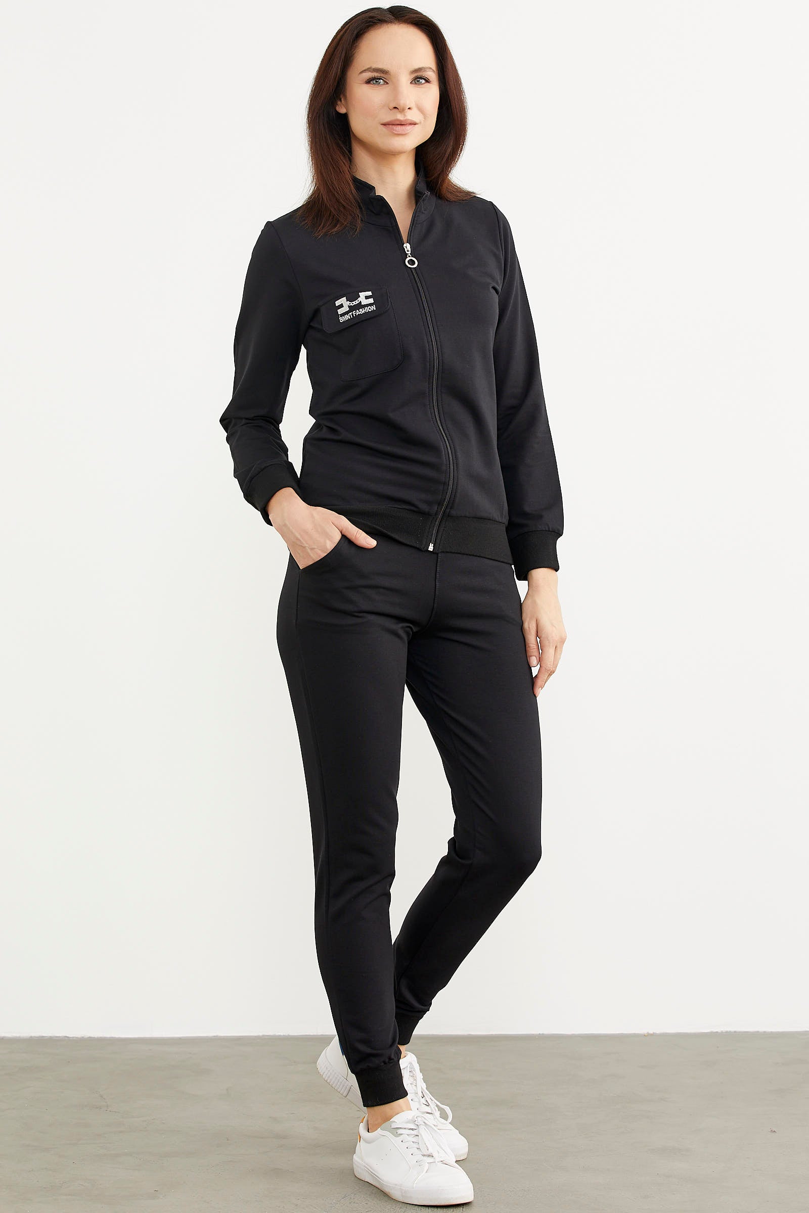 Fermuarlı Jogger Eşofman Takım - Siyah (3) Sementa