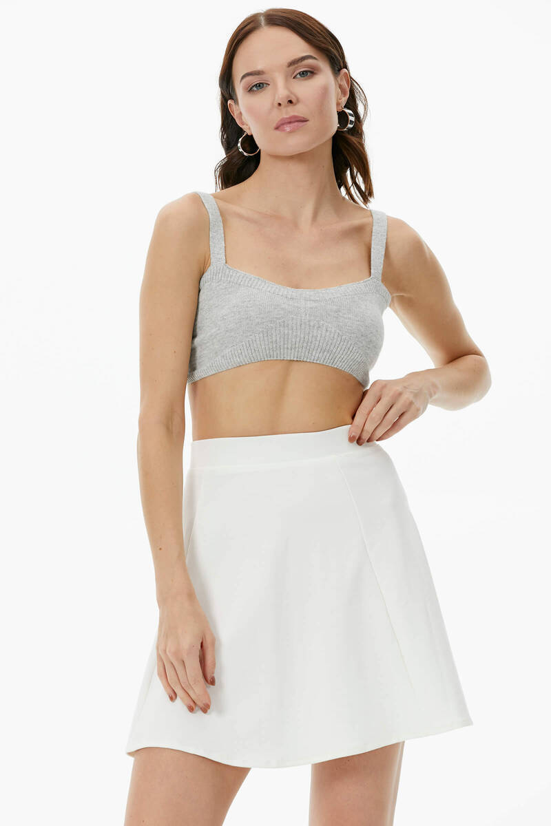 Hırka Atlet İkili Triko Takım - Açık Gri (6) Sementa