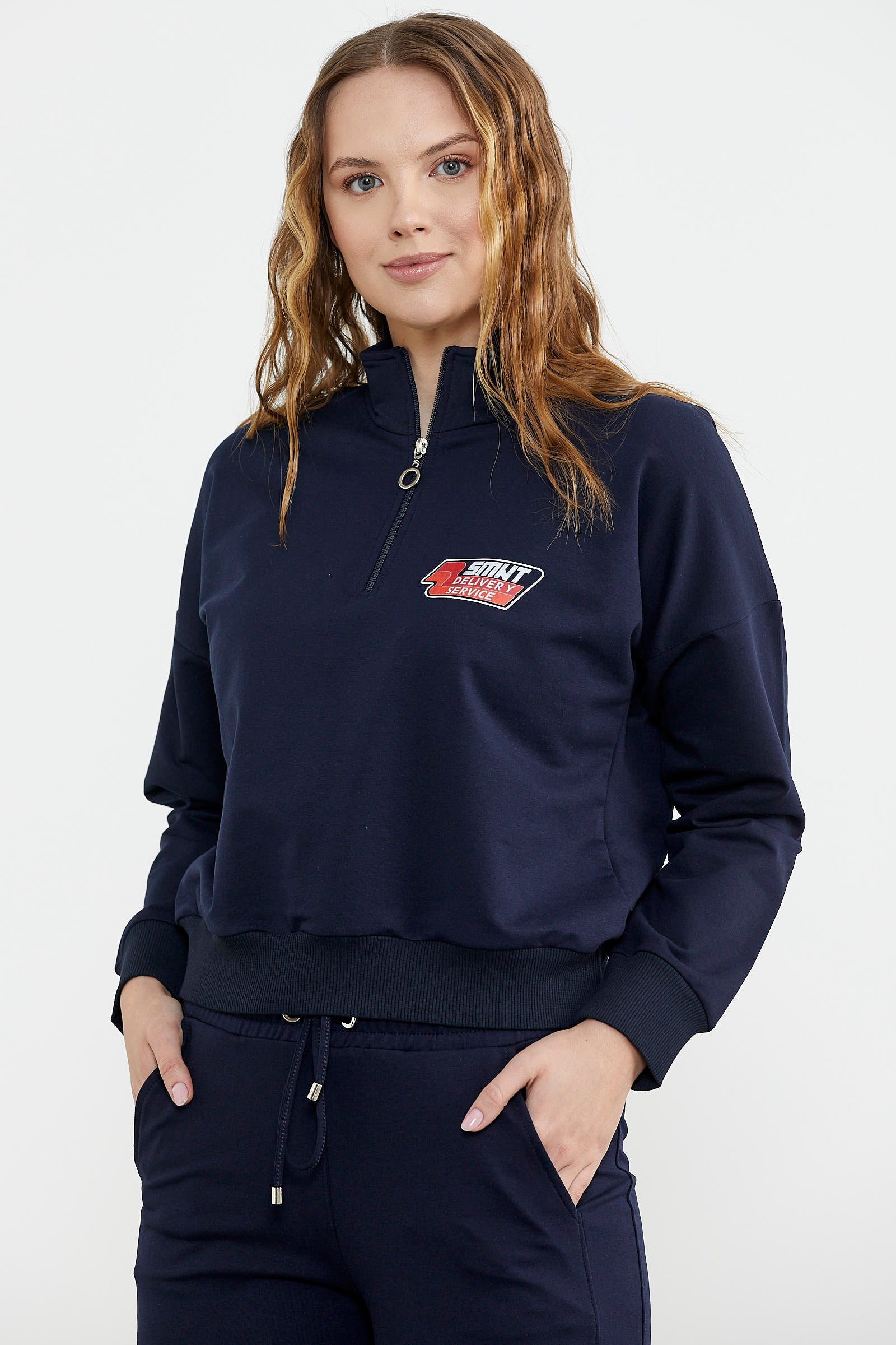 Jogger Dik Yaka Eşofman Takım - Lacivert (4) Sementa