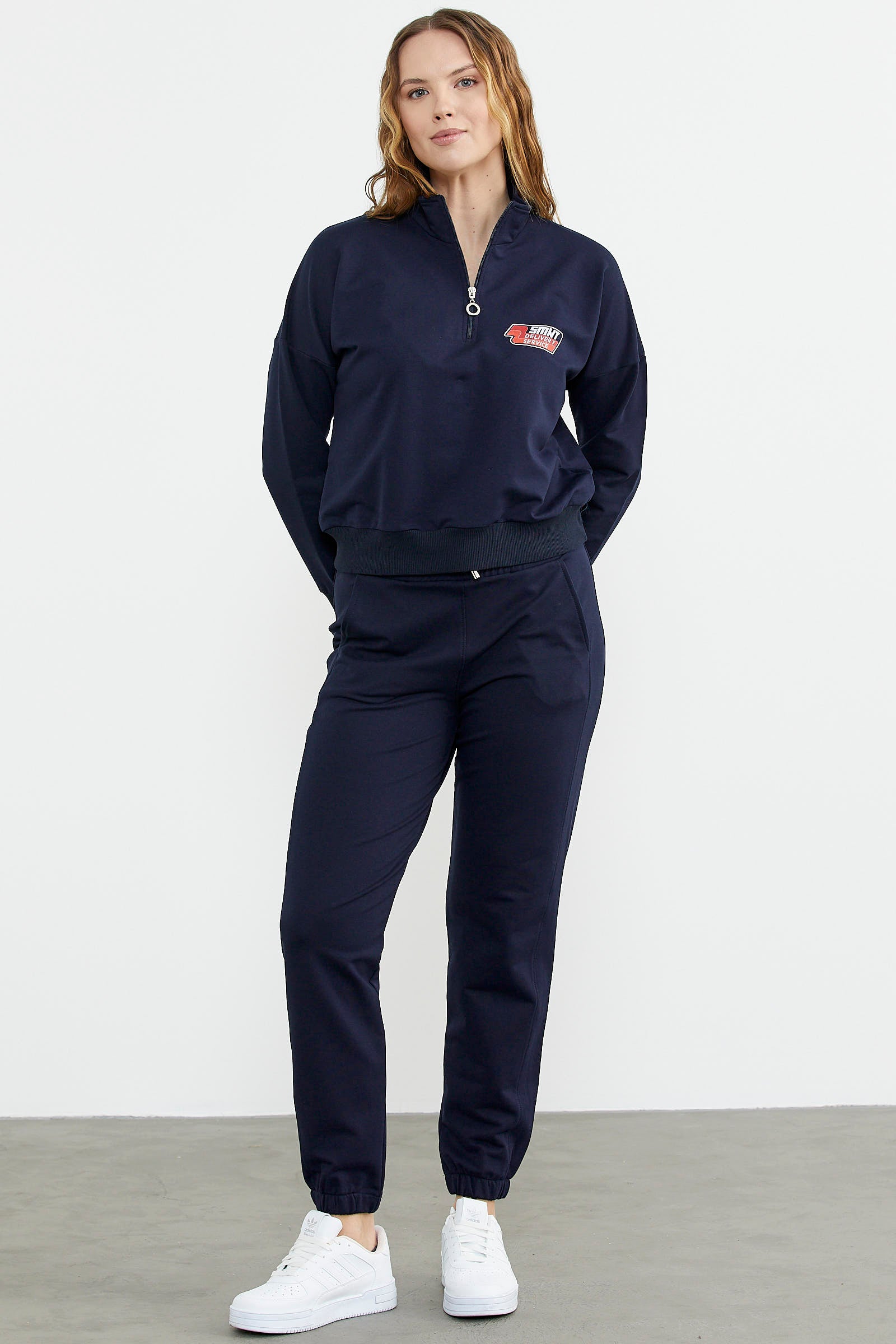 Jogger Dik Yaka Eşofman Takım - Lacivert (5) Sementa