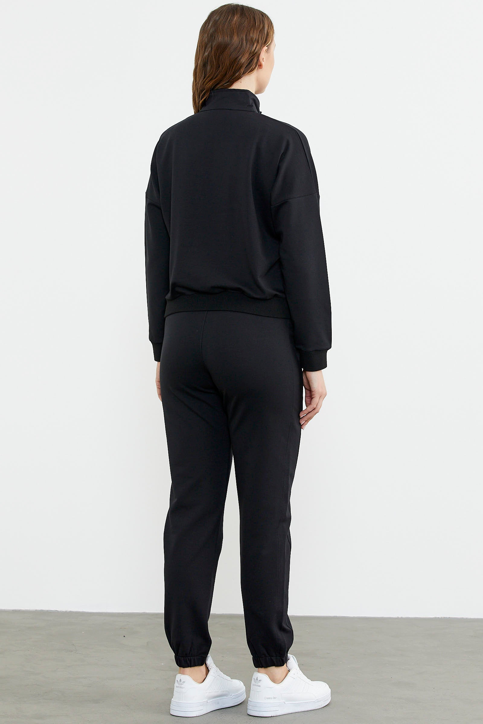 Jogger Dik Yaka Eşofman Takım - Siyah (6) Sementa