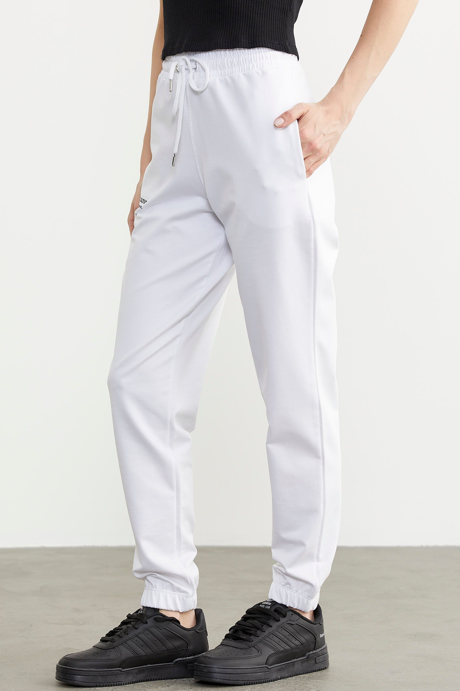 Jogger Eşofman Altı - Beyaz (3) Sementa