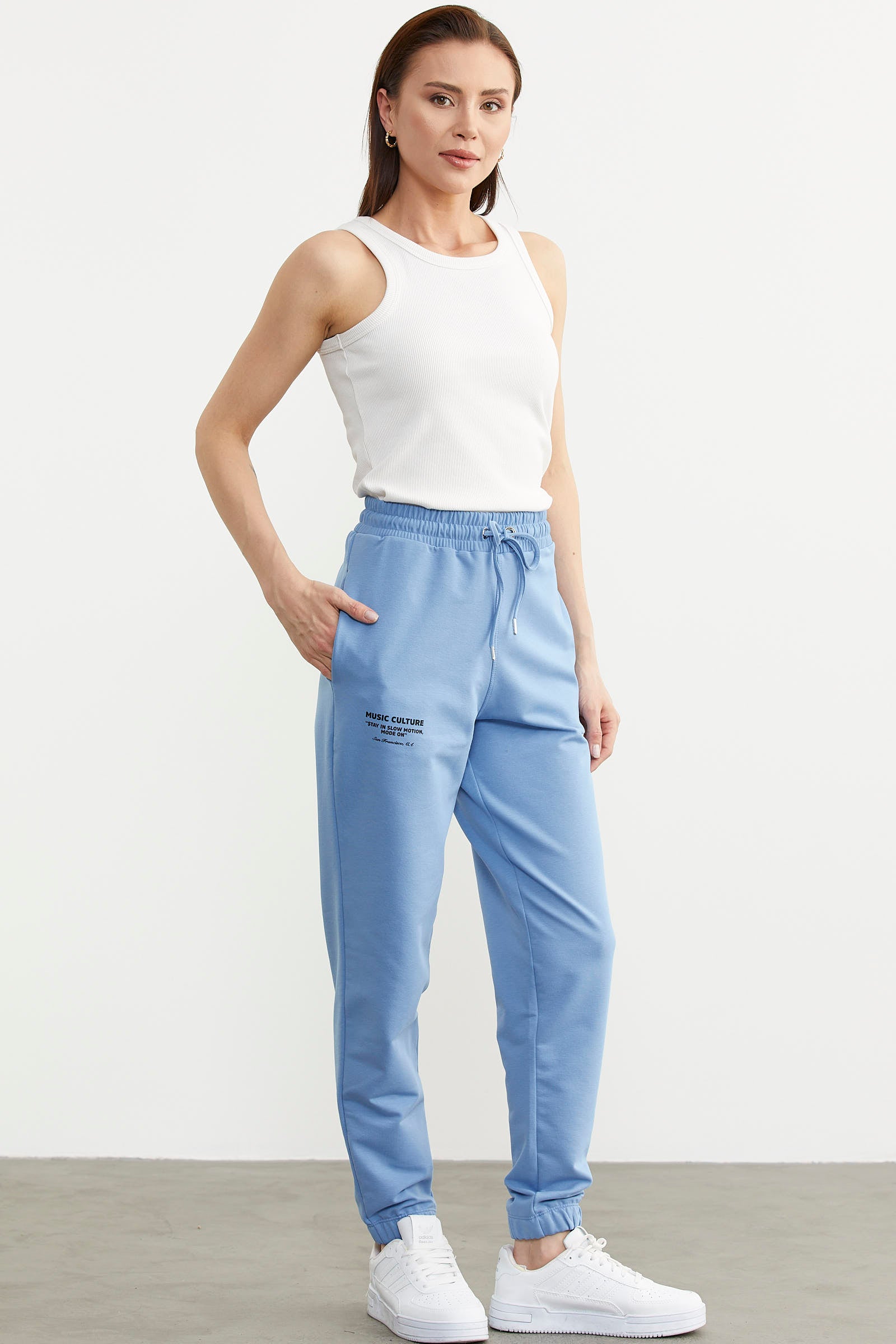 Jogger Eşofman Altı - Mavi (2) Sementa