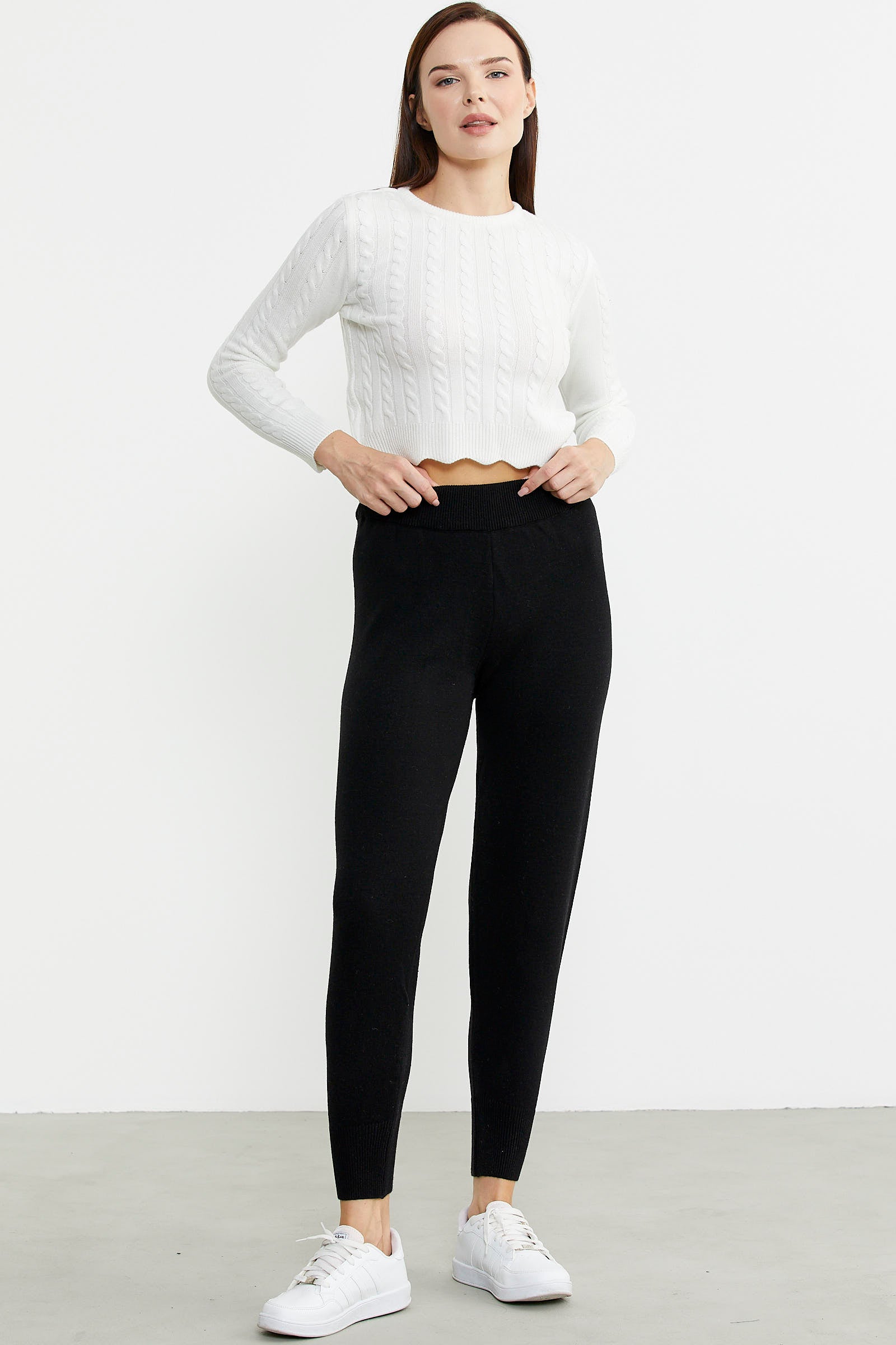 Jogger Triko Pantolon - Siyah - Sementa