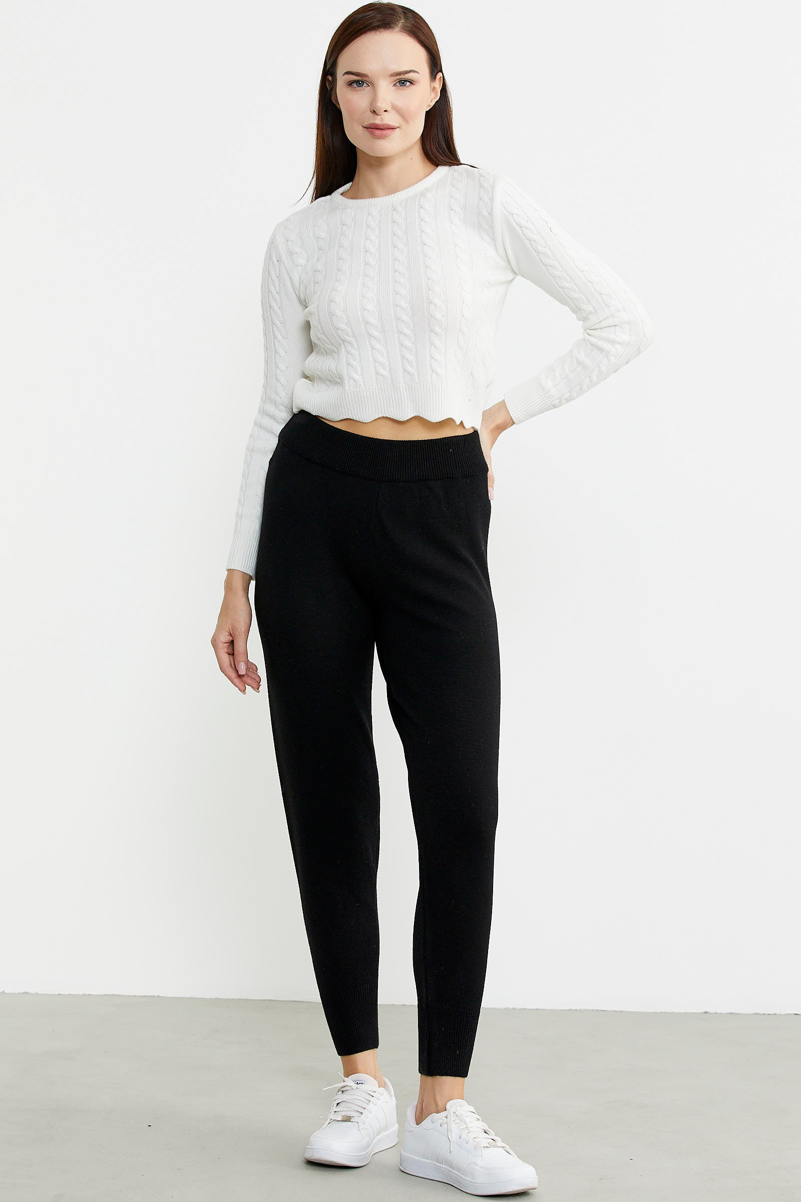 Jogger Triko Pantolon - Siyah - Sementa