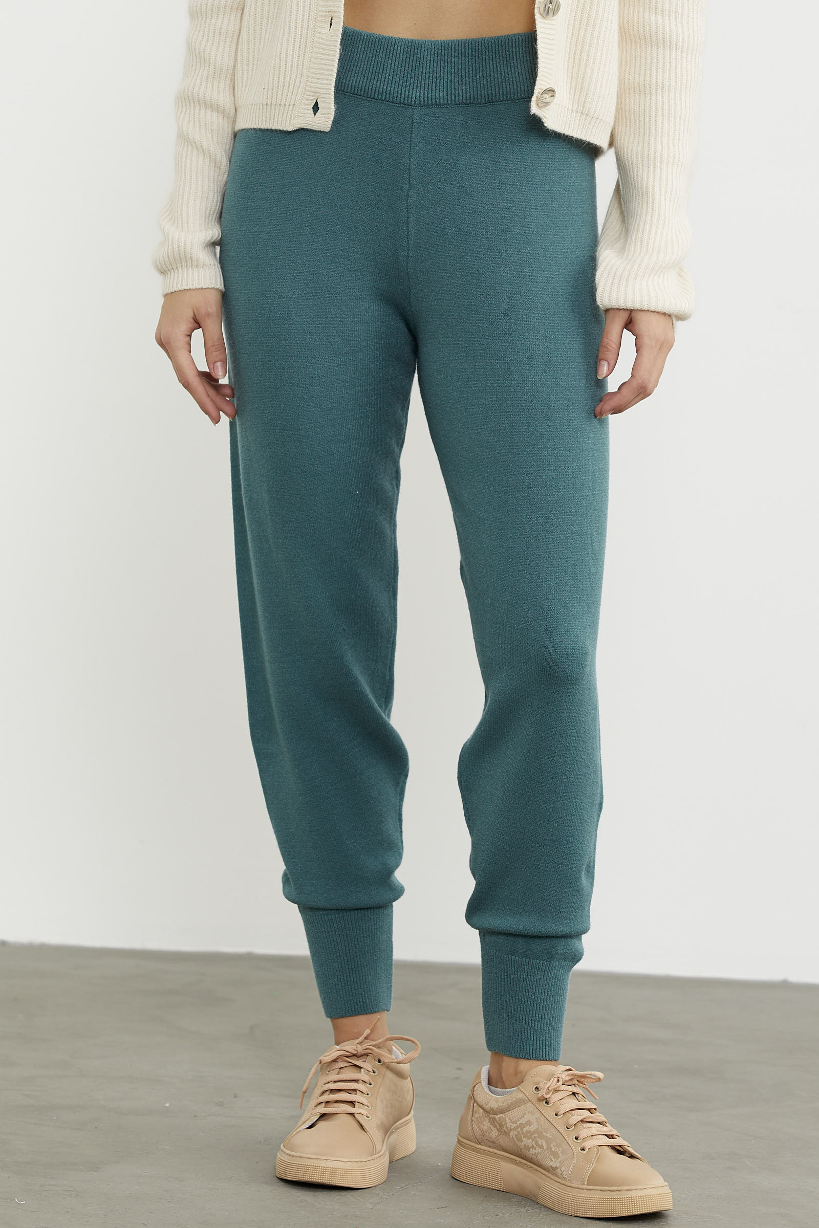 Jogger Triko Pantolon - Yeşil (3) Sementa