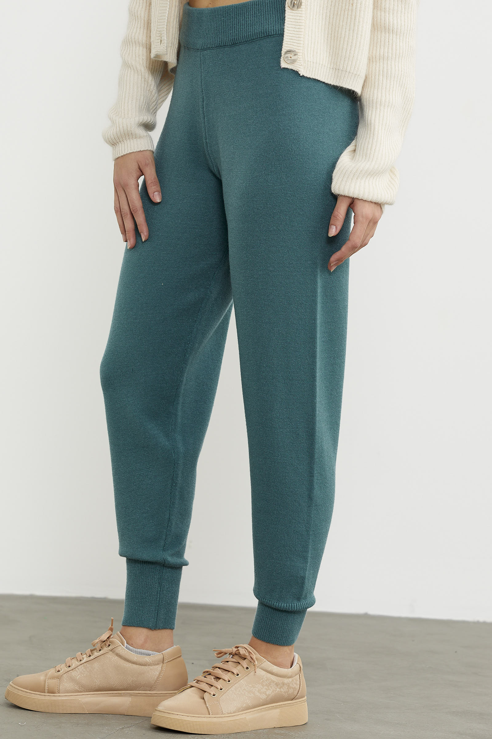 Jogger Triko Pantolon - Yeşil (5) Sementa