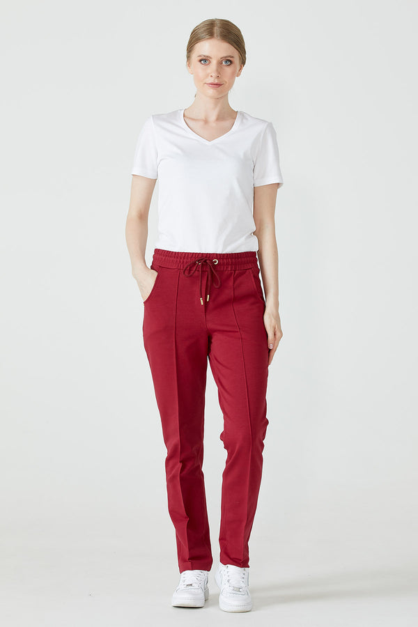 Kadın Cepli Eşofman Altı - Bordo (6) Sementa