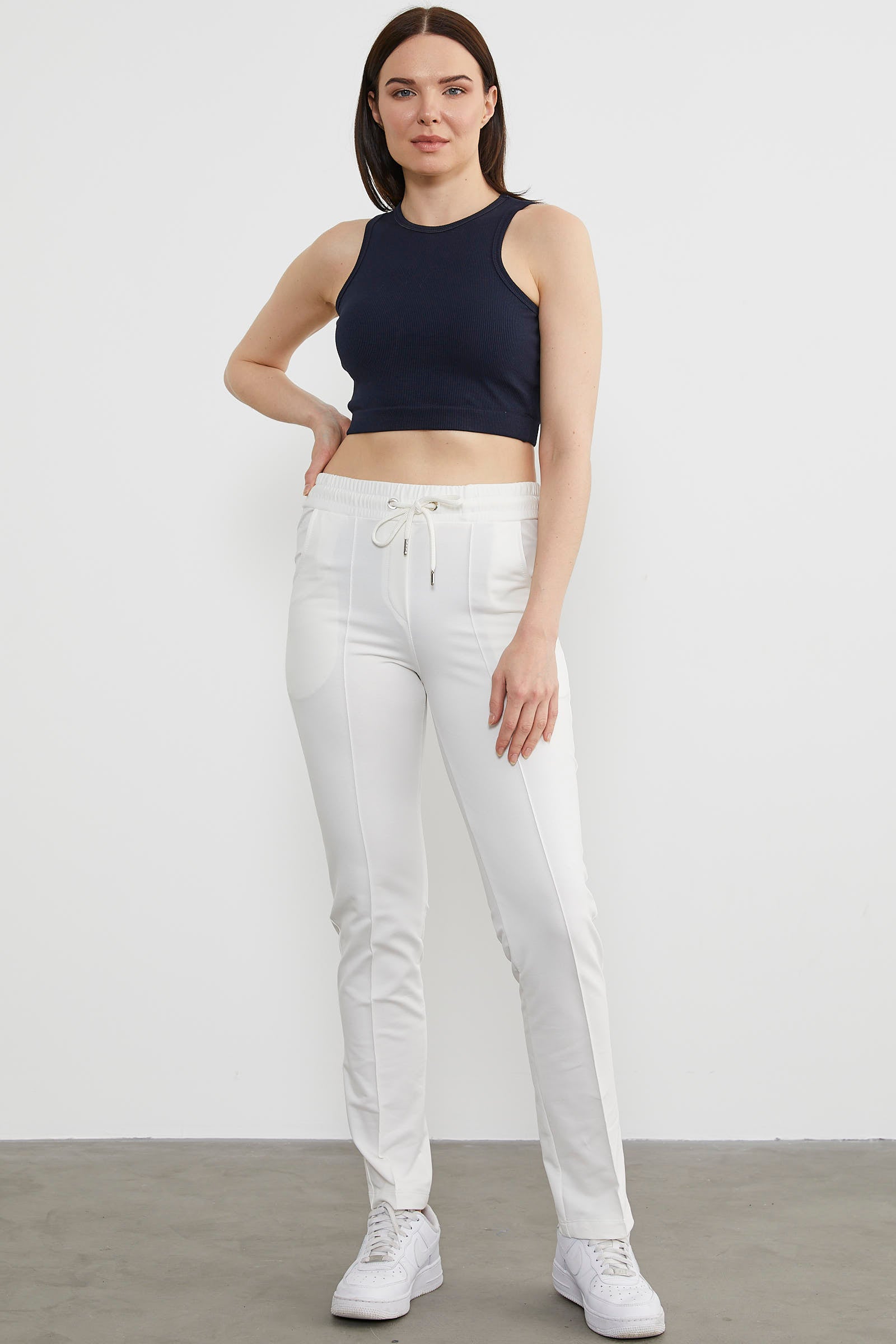 Kadın Cepli Eşofman Altı - Ekru (2) Sementa