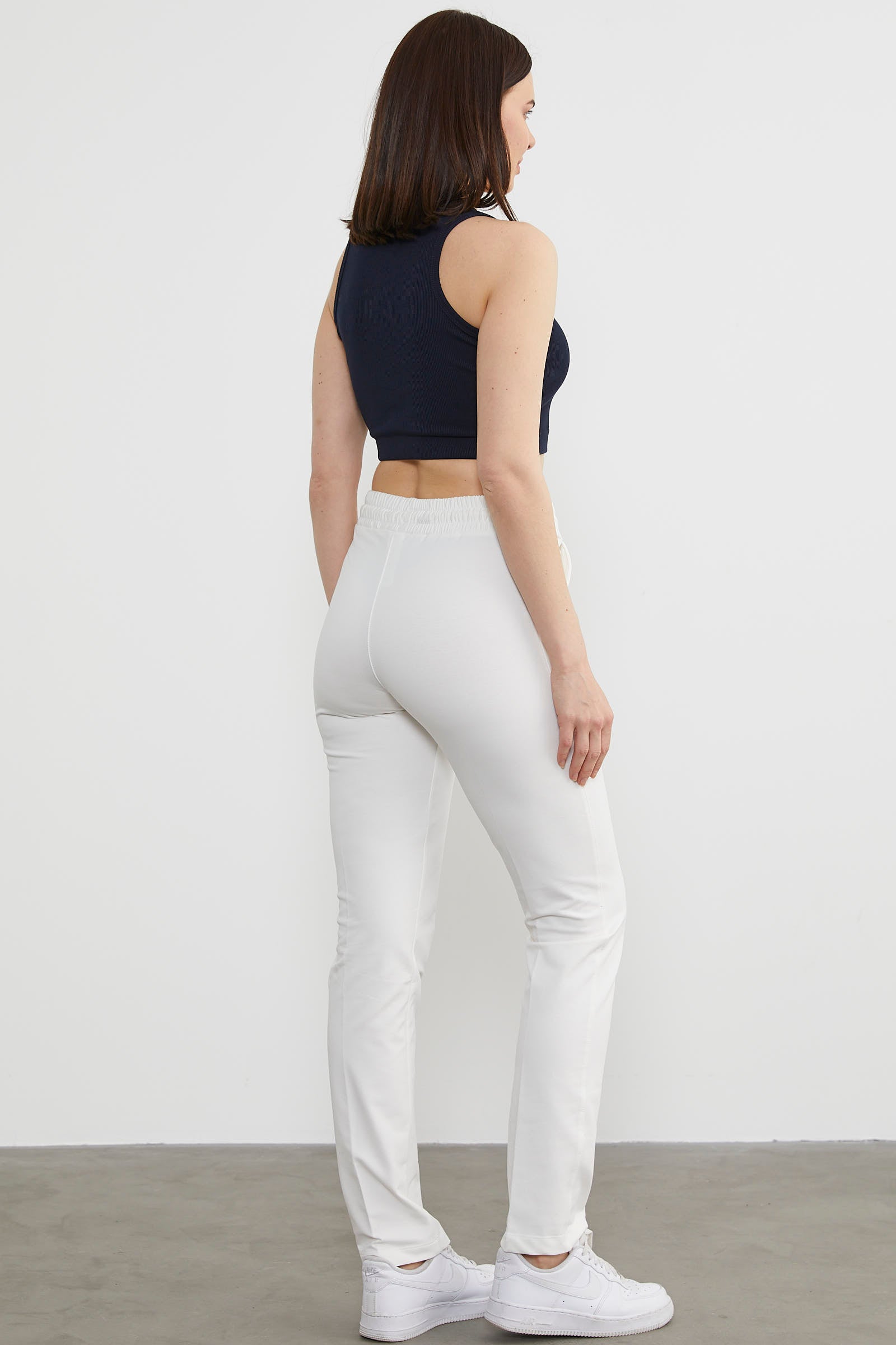 Kadın Cepli Eşofman Altı - Ekru (5) Sementa