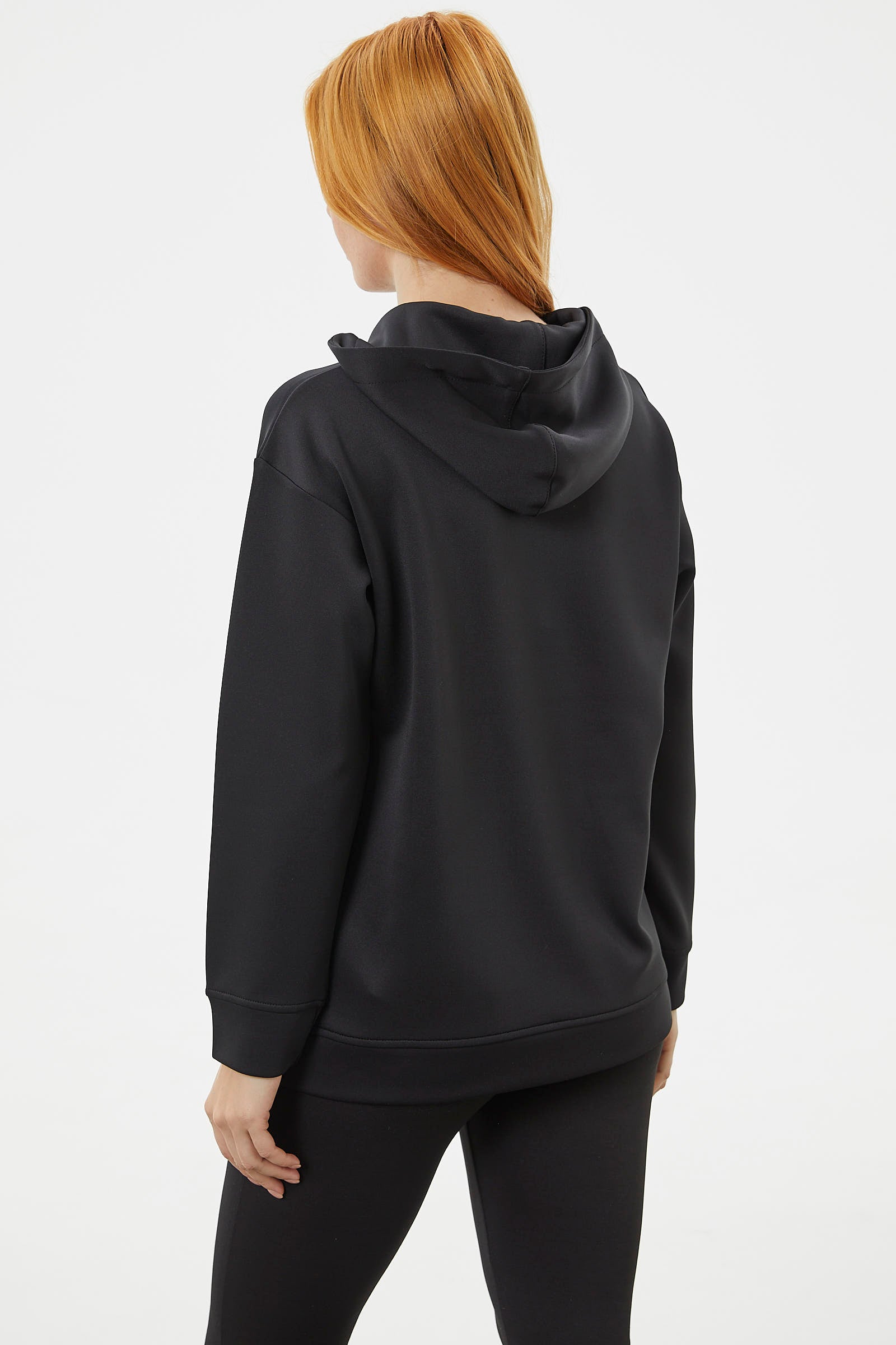 Kanguru Cepli Kapüşonlu Sweatshirt - Siyah (6) Sementa