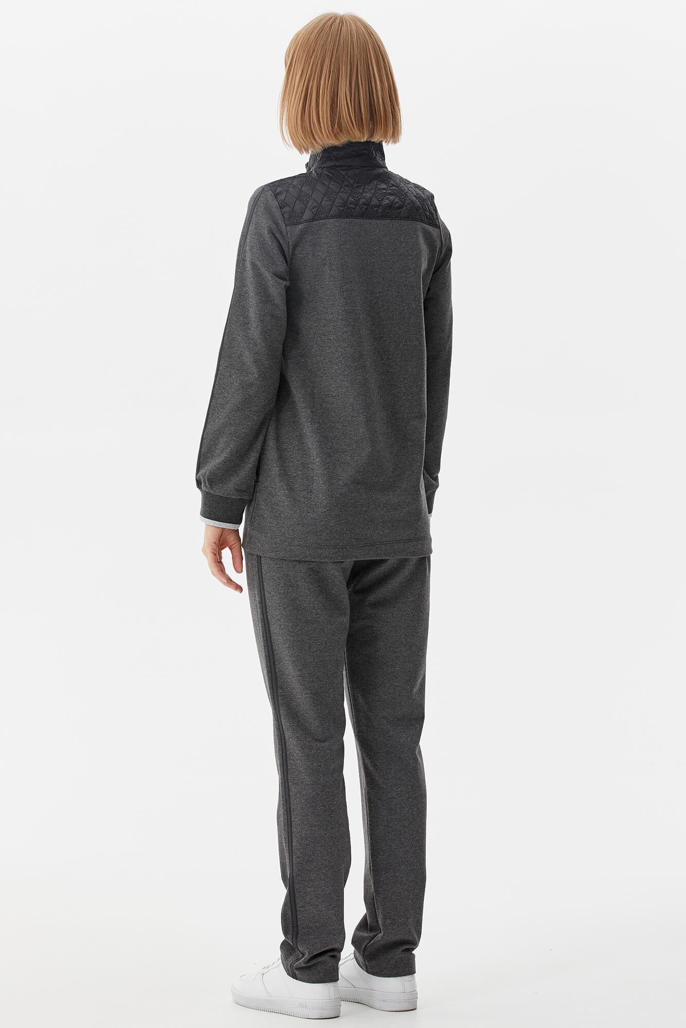 Kapitone Kombinli Dik Yaka Eşofman Takım - Antrasit (6) Sementa