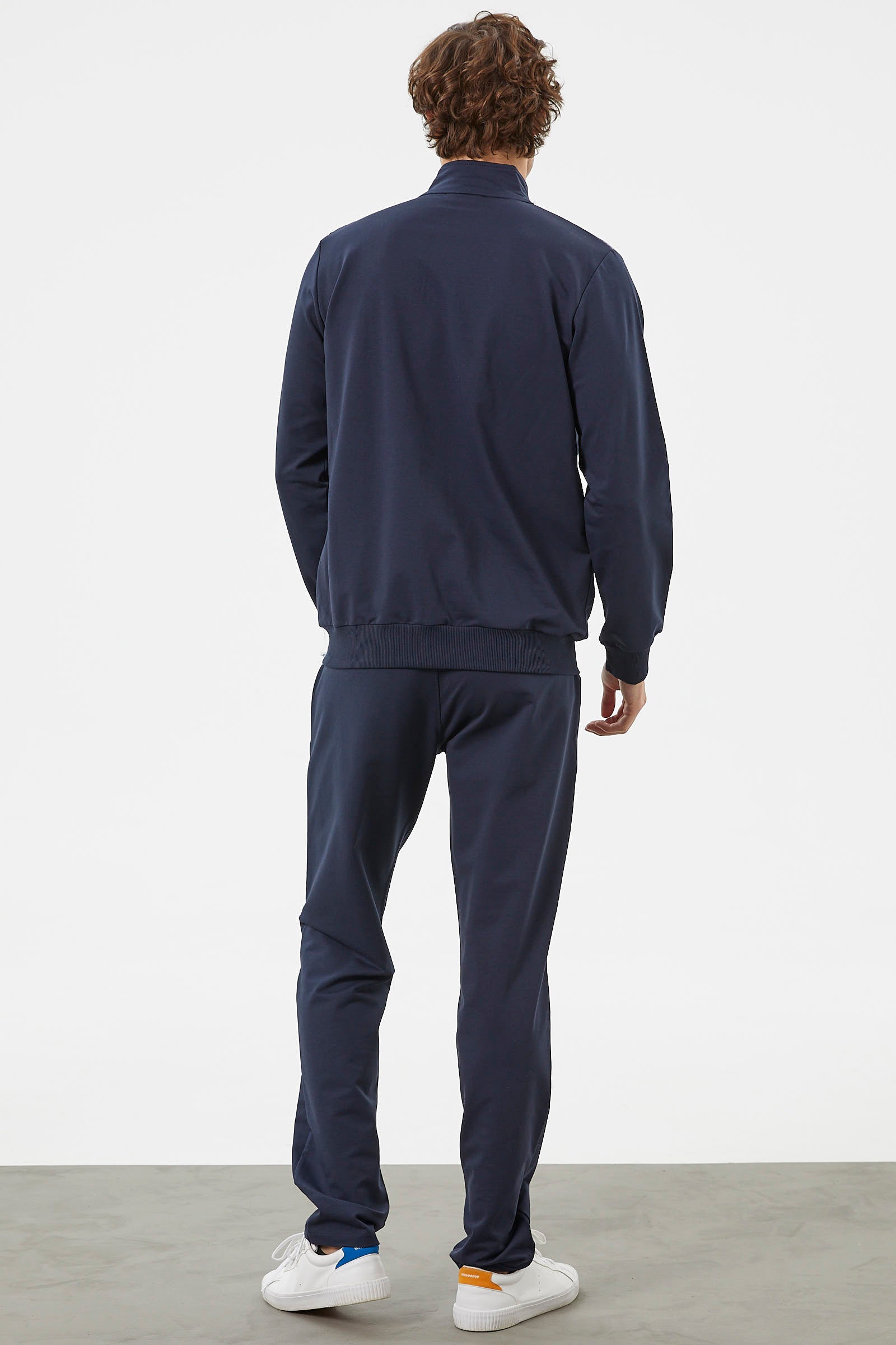 Kapitone Kombinli Fermuarlı Eşofman Takım - Lacivert (6) Sementa