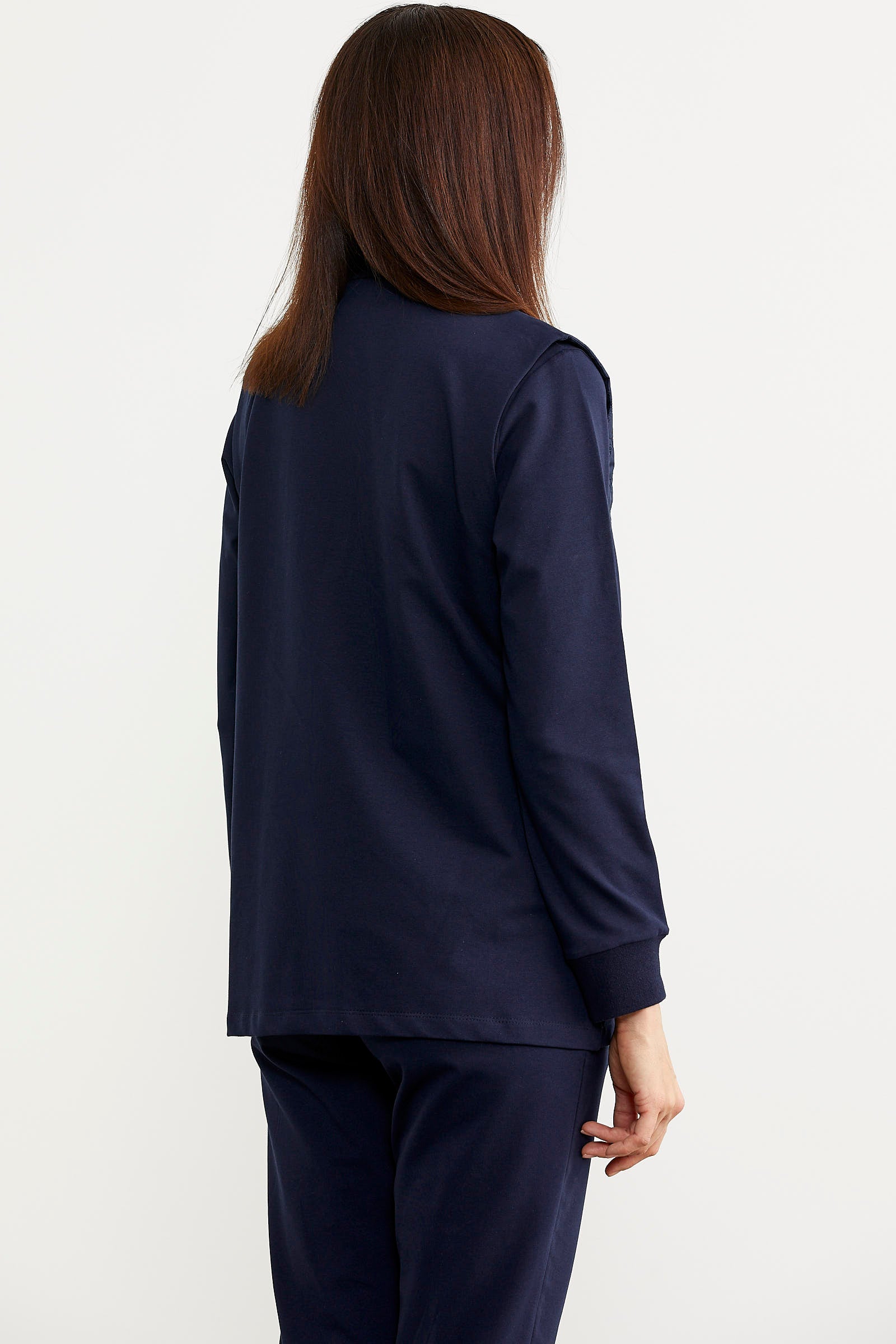 Kapitone Yelekli Üçlü Eşofman Takım - Lacivert (8) Sementa