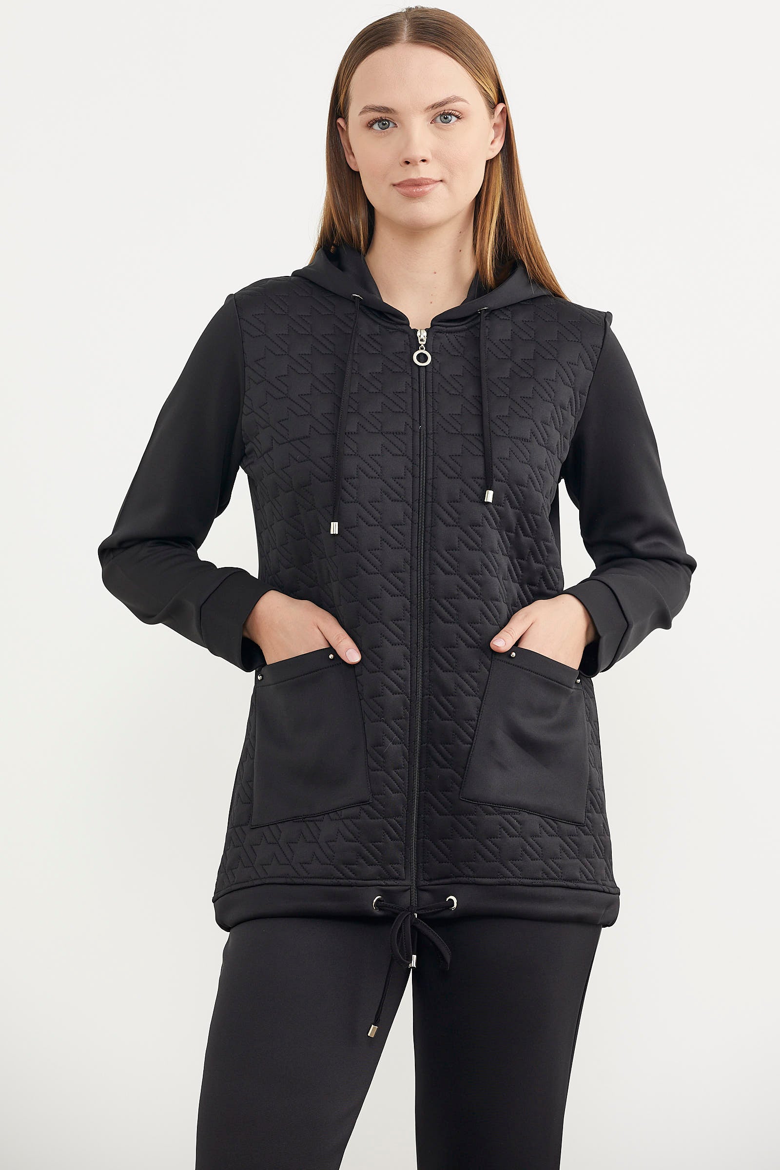 Kapitoneli Scuba Eşofman Takım - Siyah (5) Sementa