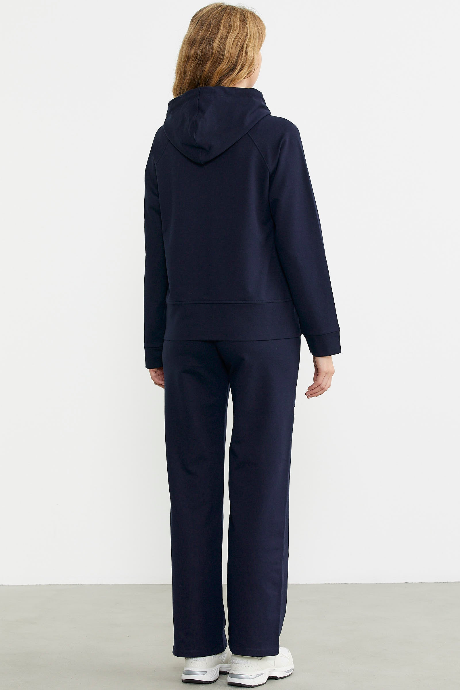 Kapüşonlu Oversize Eşofman Takım - Lacivert - Sementa