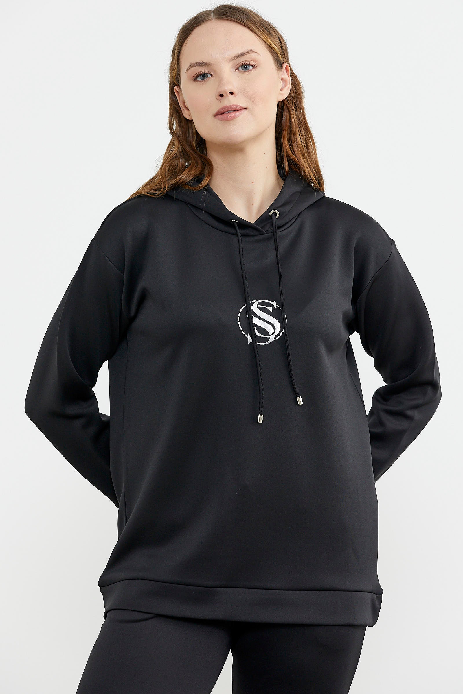 Kapüşonlu Scuba Jogger Eşofman Takım - Siyah (4) Sementa