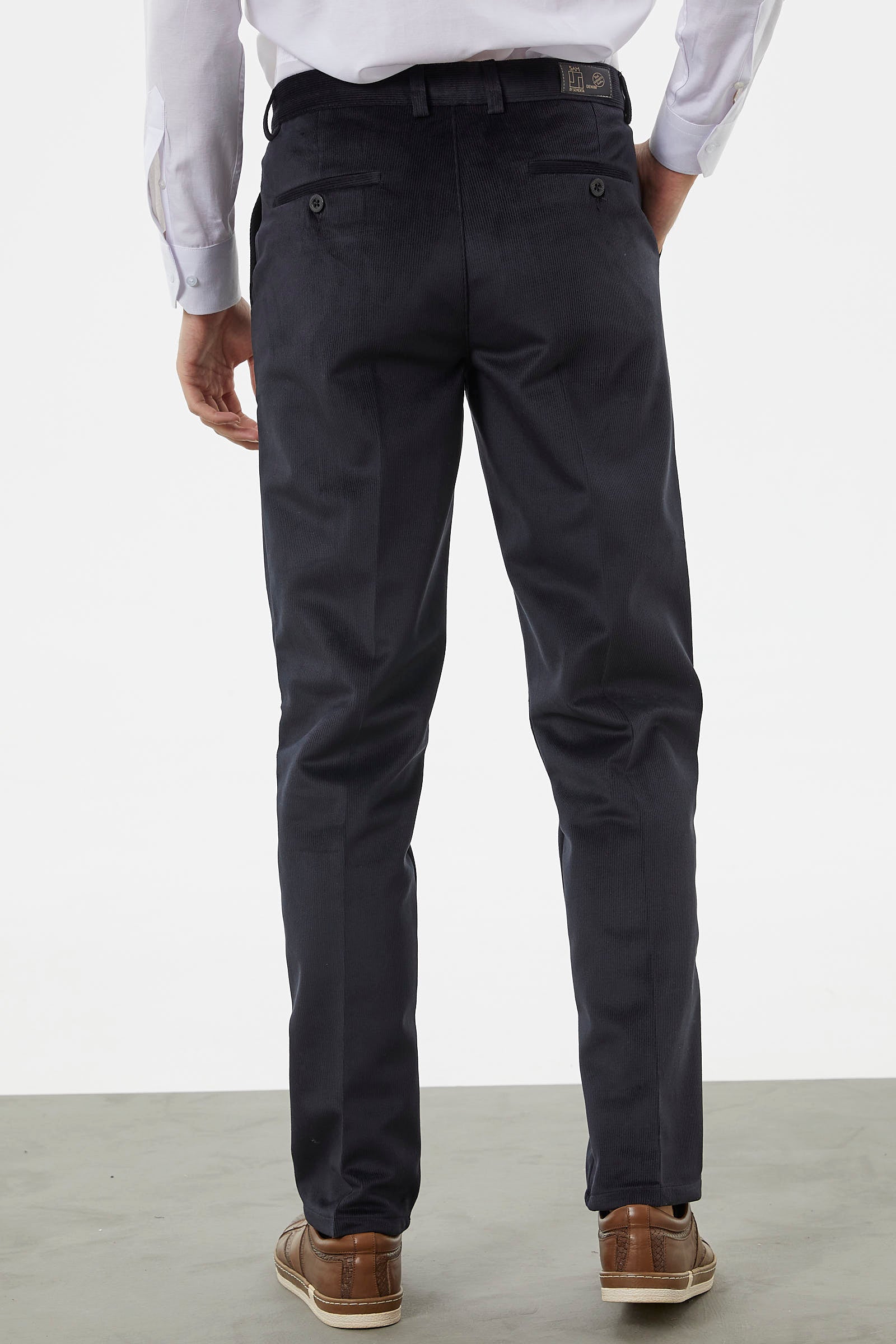 Klasik Chino Kadife Pantolon - Siyah (6) Sementa