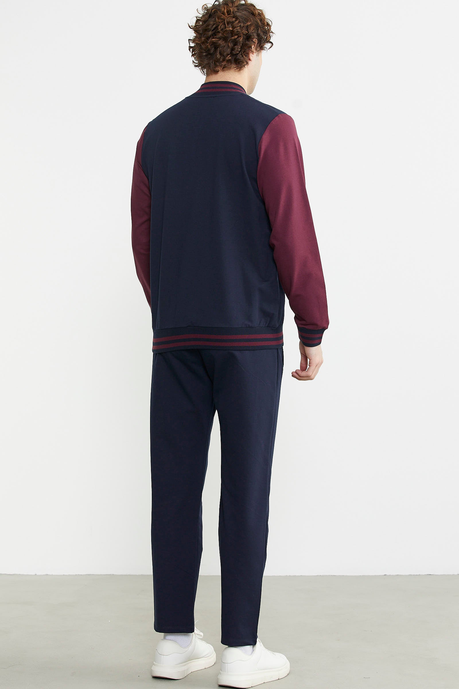 Kolej Yaka Cepli Eşofman Takım - Lacivert - Sementa