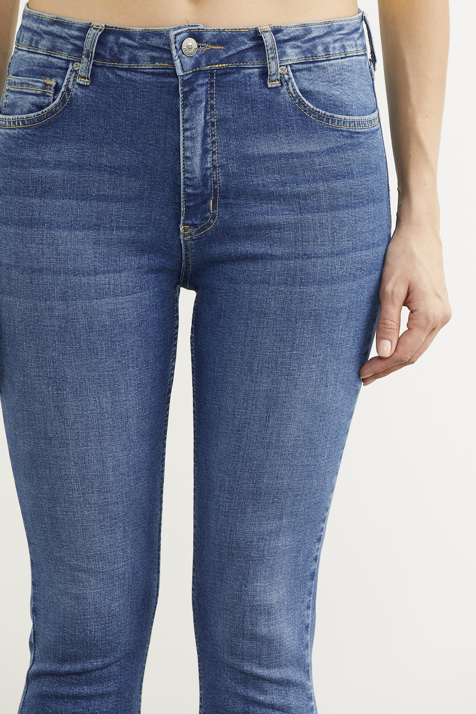 Likralı Slim Fit Jean Pantolon - Açık Mavi (5) Sementa