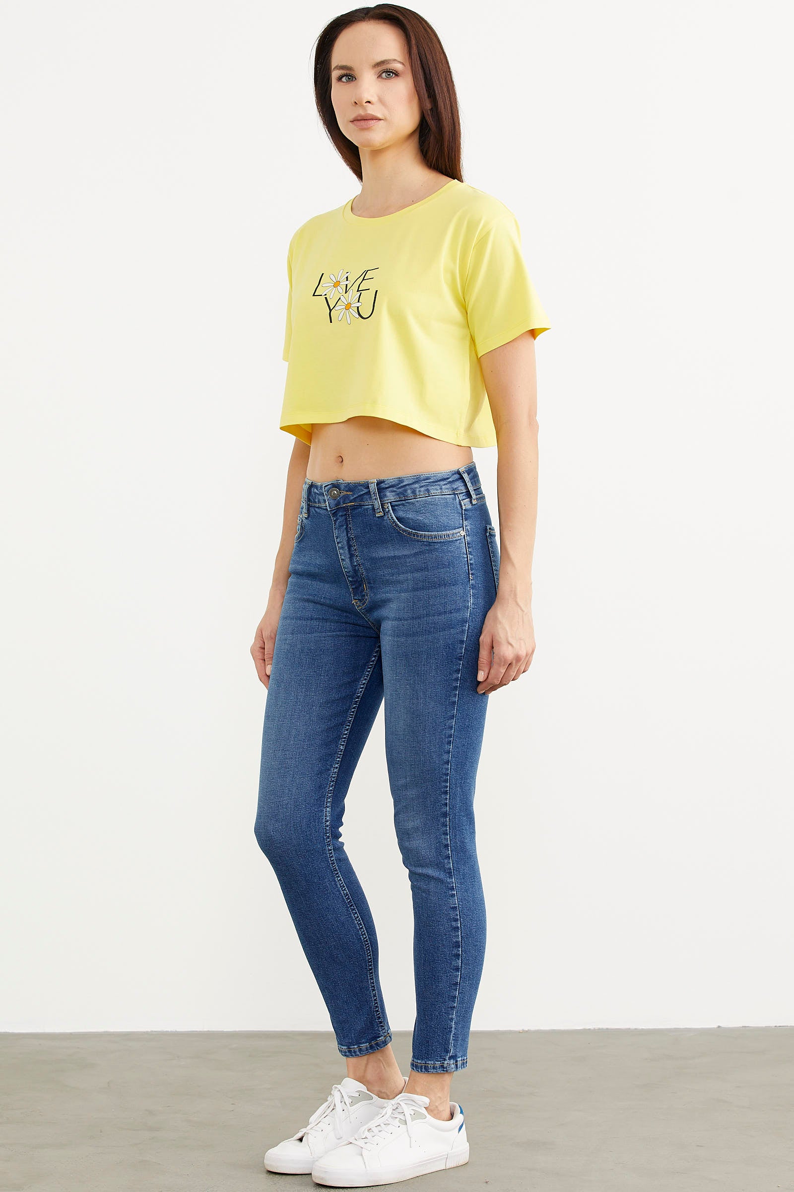 Likralı Slim Fit Jean Pantolon - Açık Mavi (2) Sementa