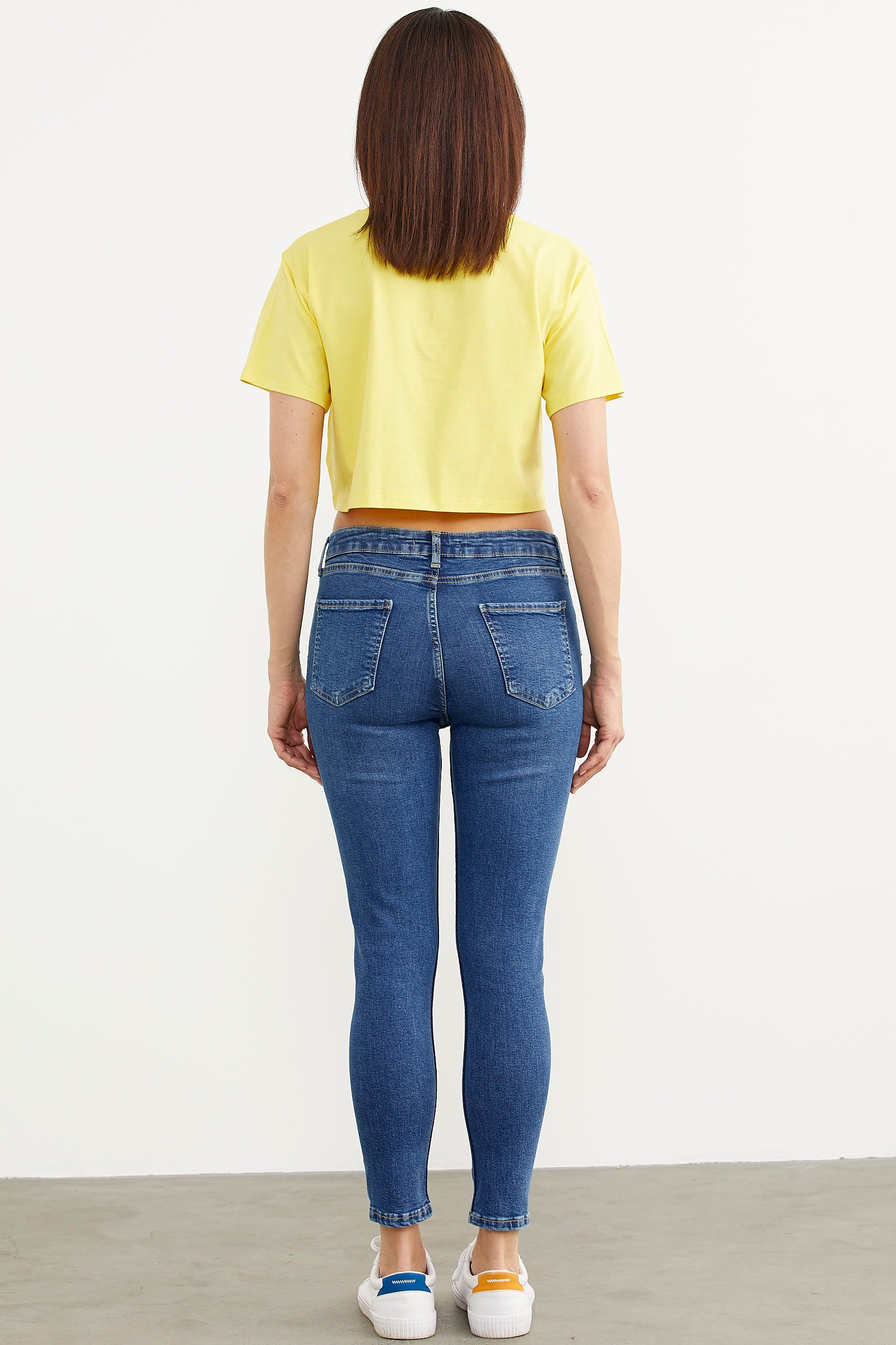 Likralı Slim Fit Jean Pantolon - Açık Mavi (6) Sementa