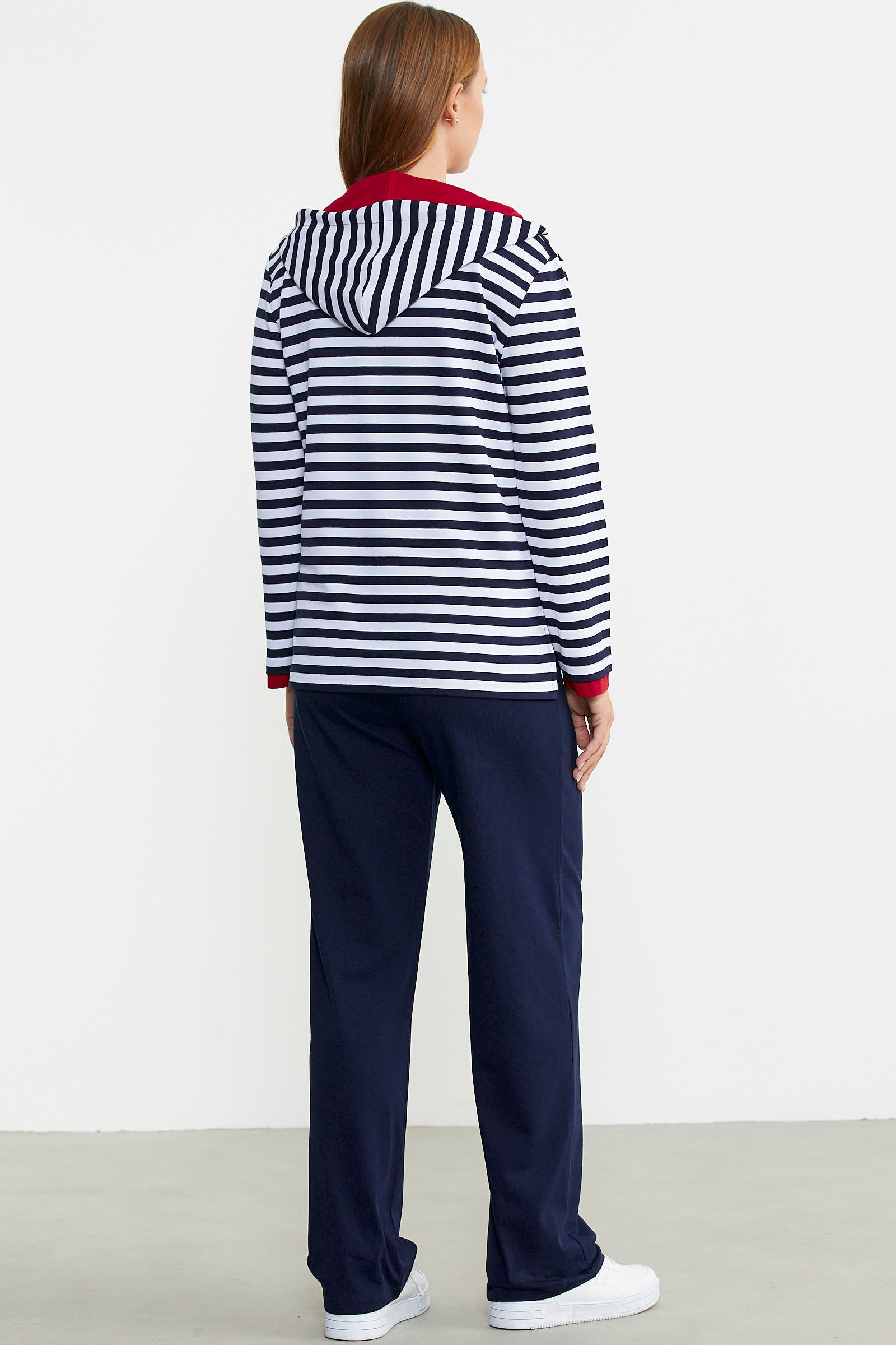 Marine Fermuarlı Tunik Takım - Lacivert - Sementa