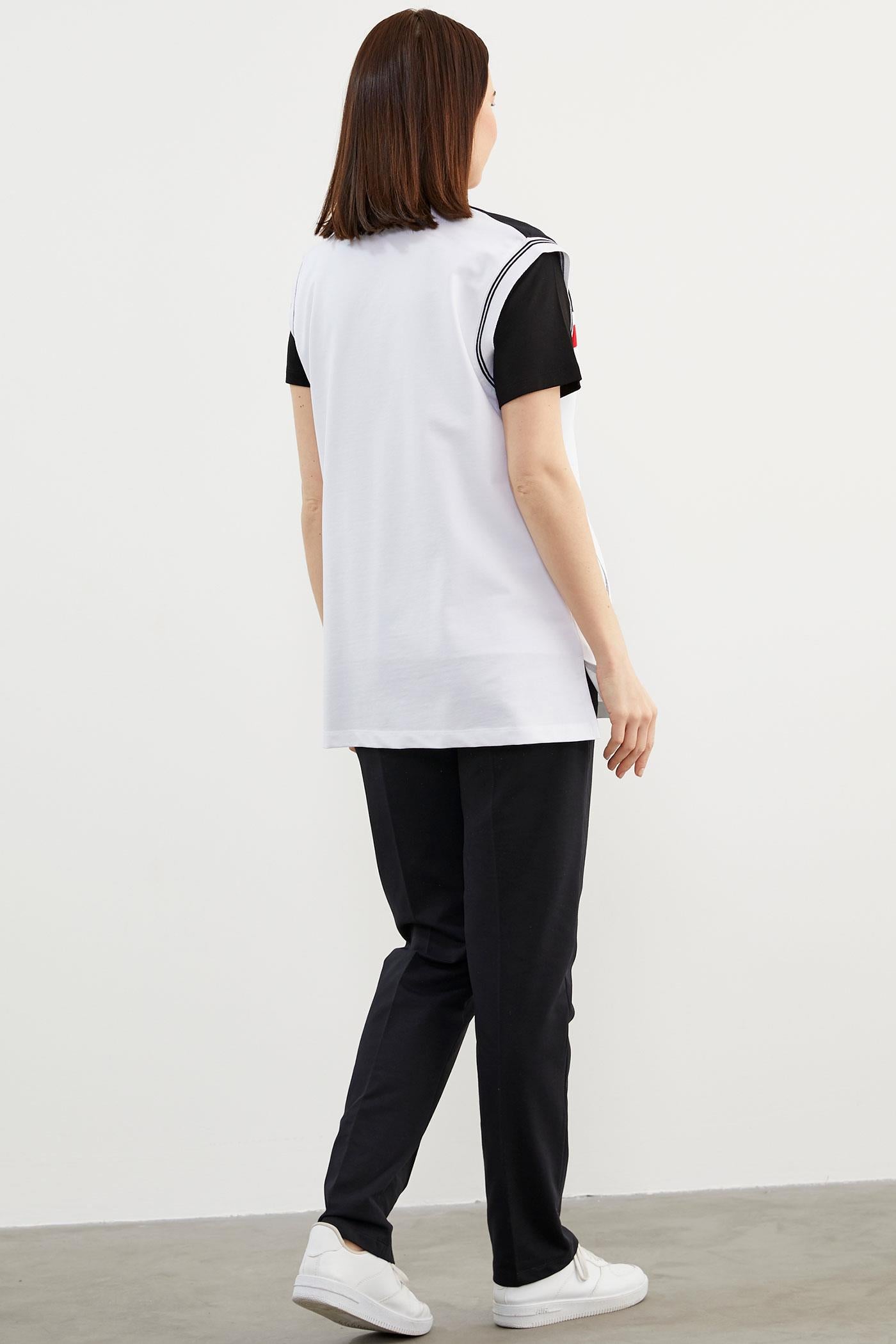 Marine Üçlü Yelekli Takım - Beyaz - Siyah (6) Sementa