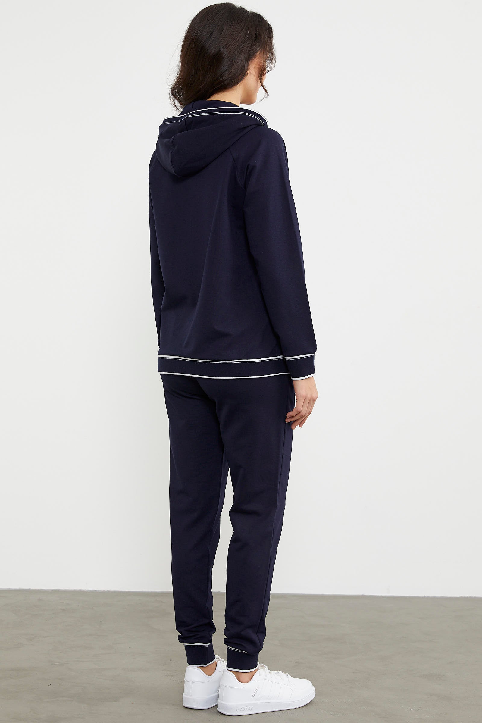 Nakış Detaylı Jogger Eşofman Takım - Lacivert (7) Sementa