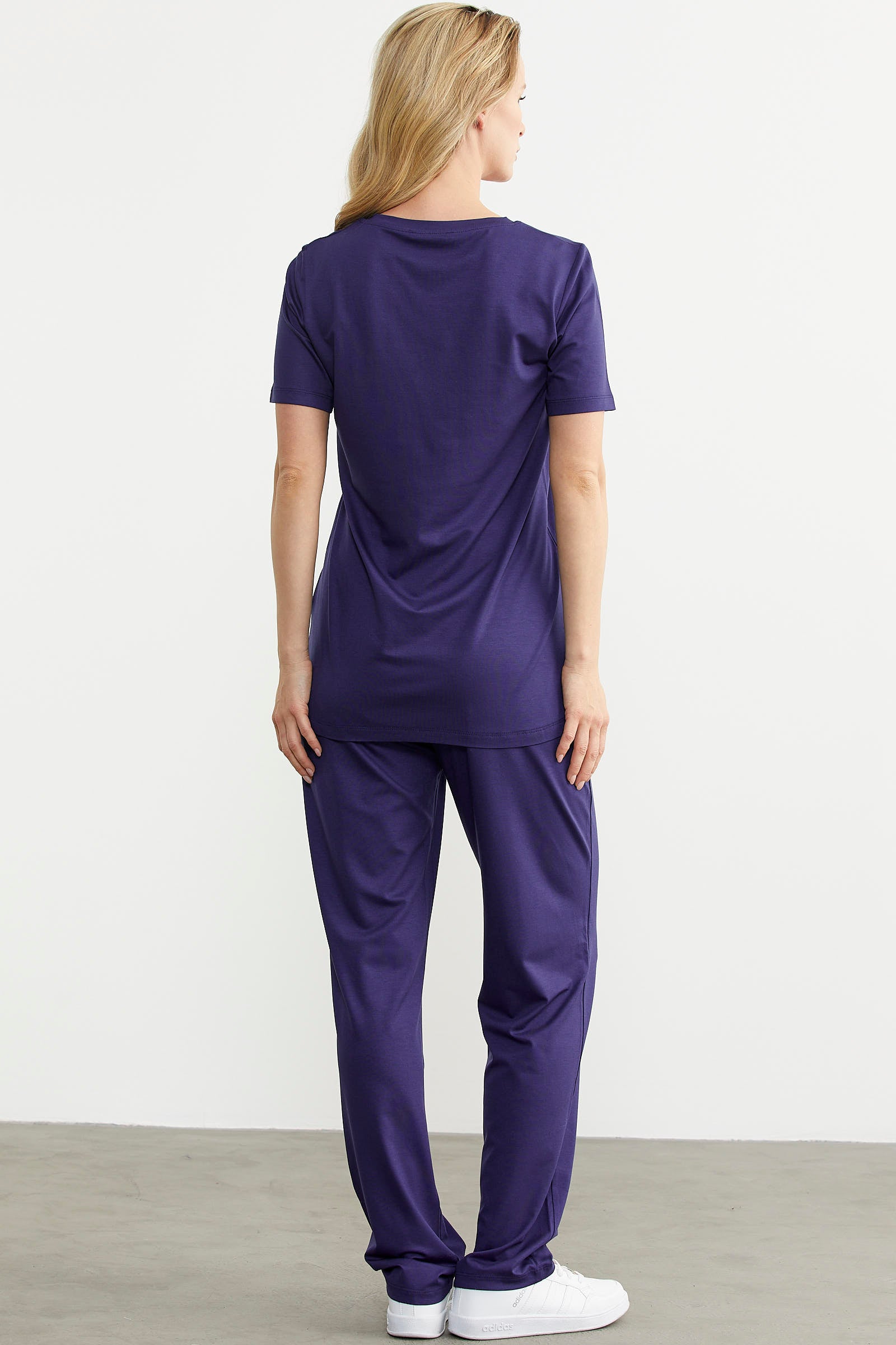 Nakış Detaylı Penye Pantolon Takım - Lacivert (5) Sementa