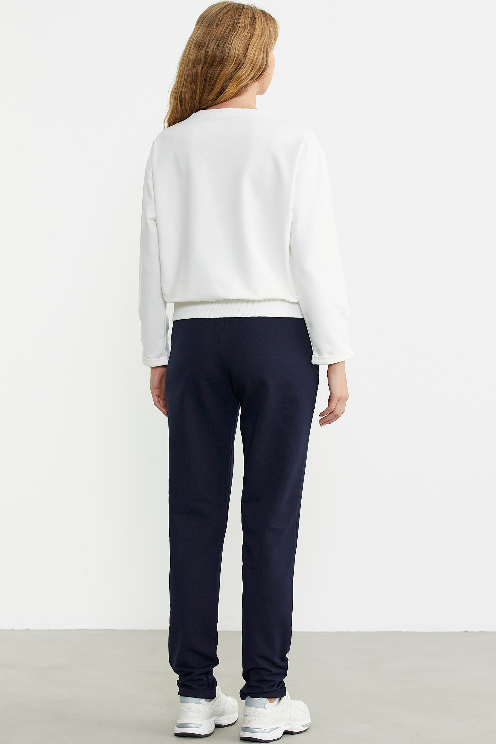 Omuz Düğme Detaylı Eşofman Takım - Ekru - Sementa