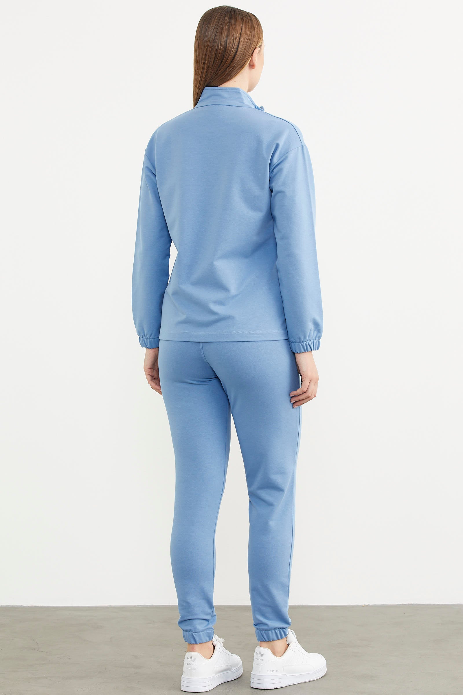 Oversize Cep Detaylı Eşofman Takım - Mavi (7) Sementa