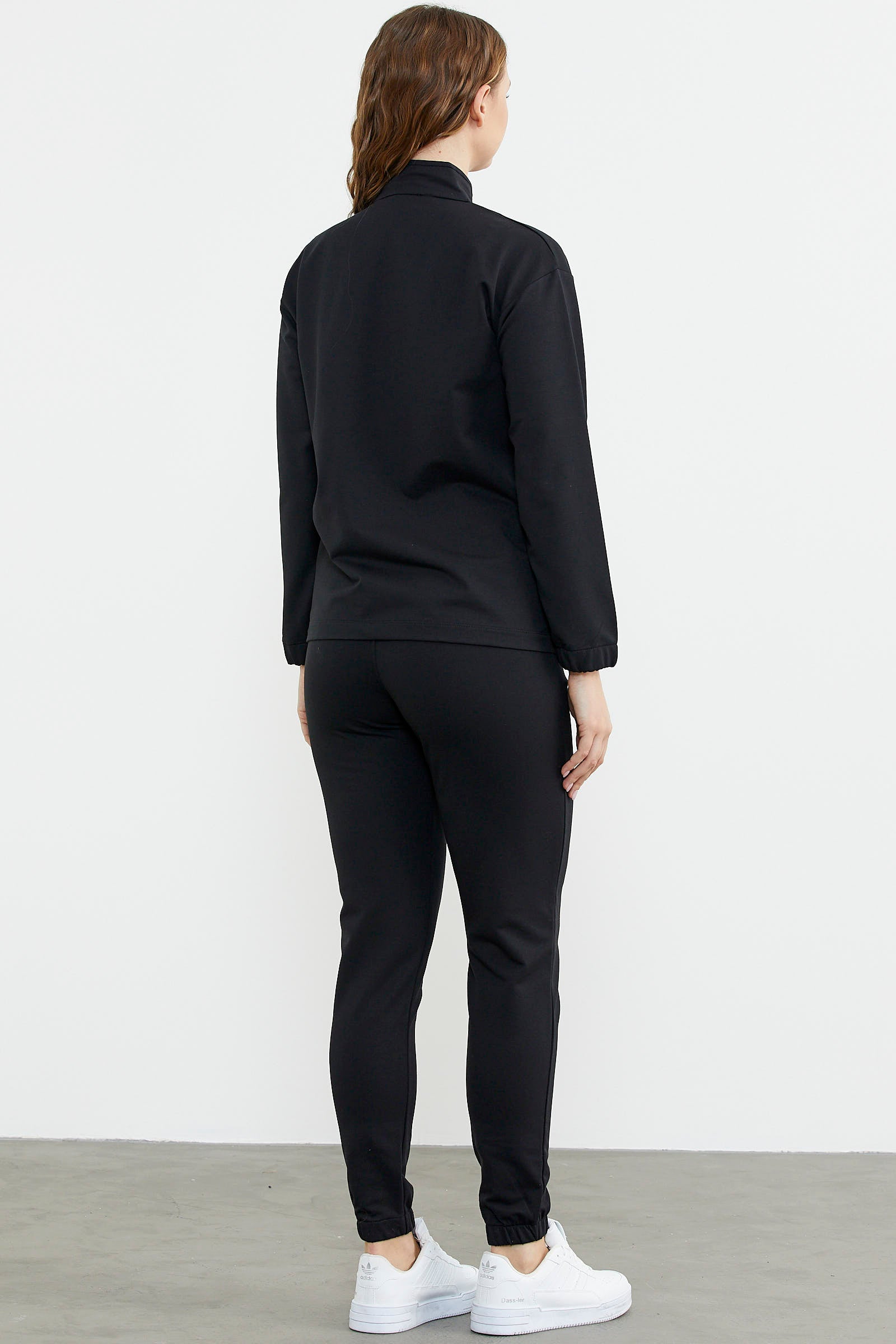 Oversize Cep Detaylı Eşofman Takım - Siyah (8) Sementa