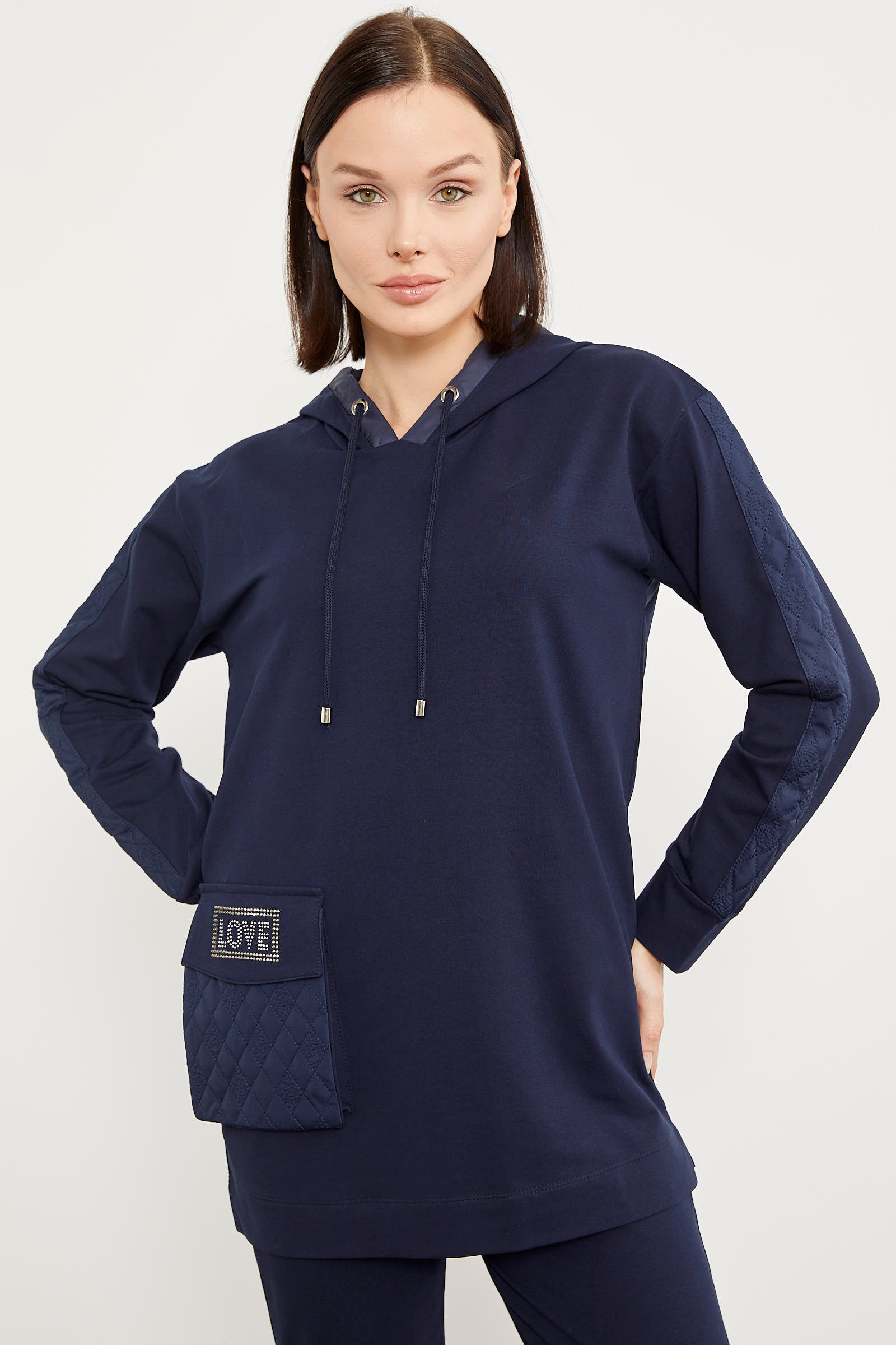 Rahat Kalıp Büyük Cepli Eşofman Takım - Lacivert (4) Sementa