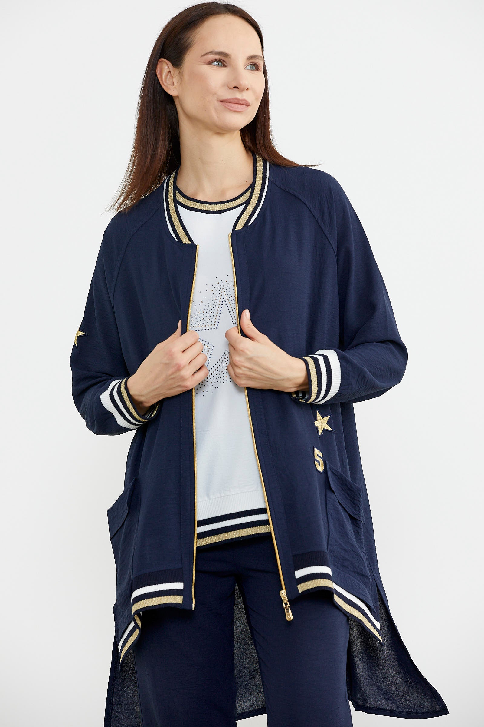 Rahat Kalıp Üçlü Krep Takım - Lacivert (3) Sementa