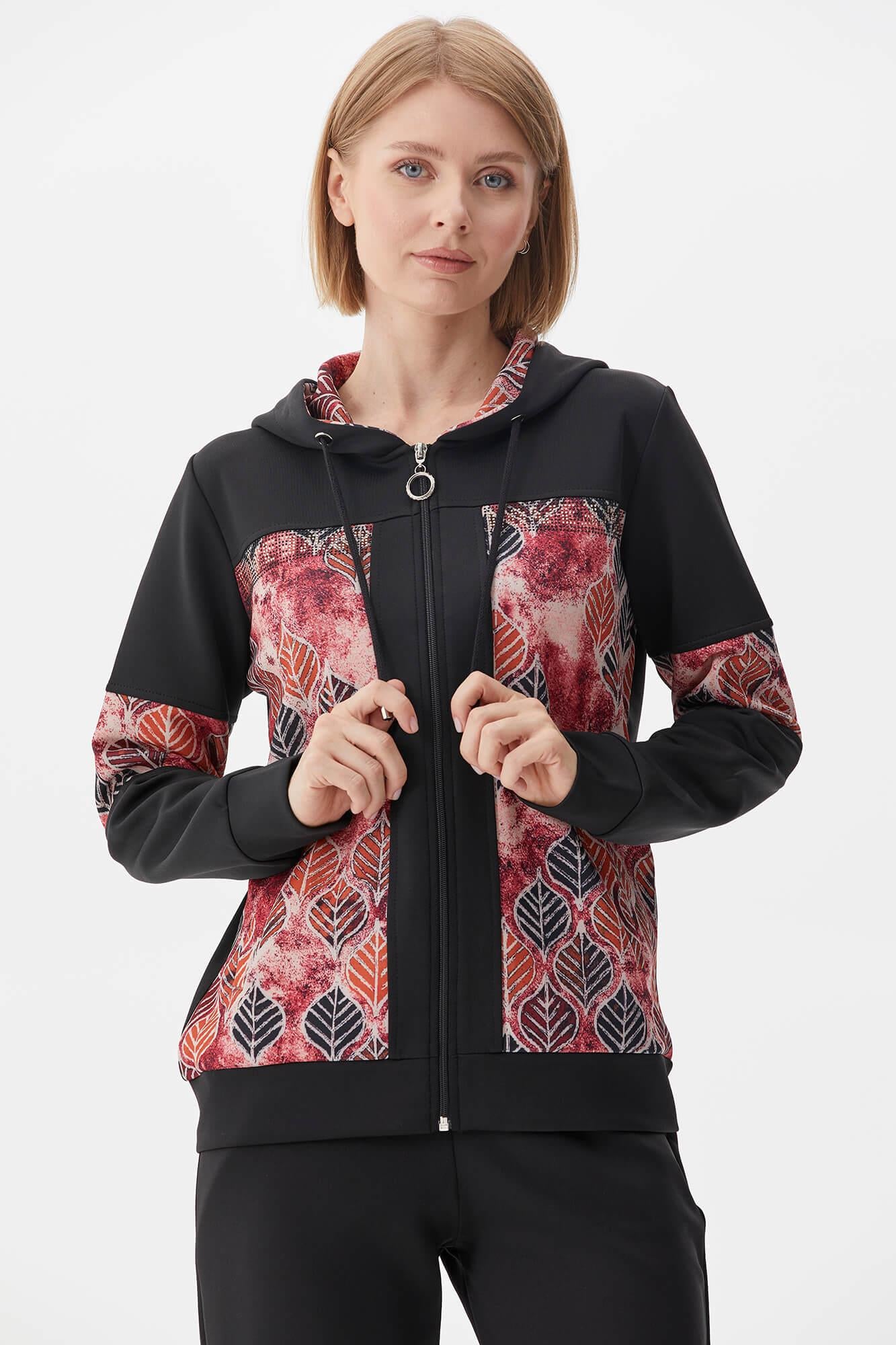 Renkli Desen Kombinli Eşofman Takım - Bordo (6) Sementa